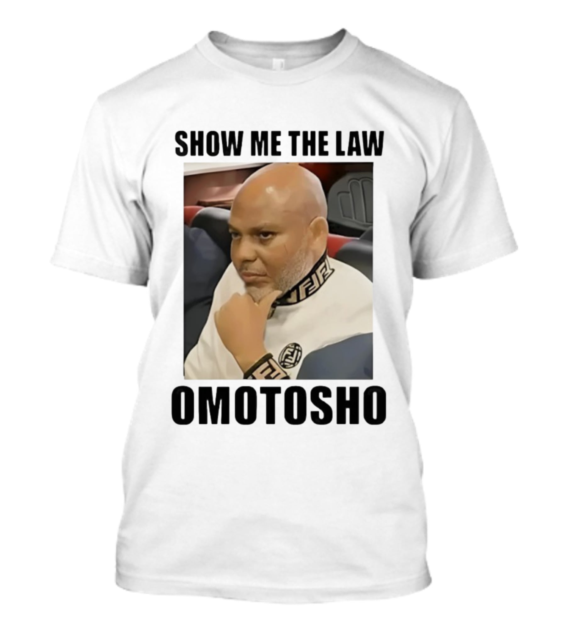 2025 Show Me The Law Omotosho Meme Bald Man Thinking T-Shirt