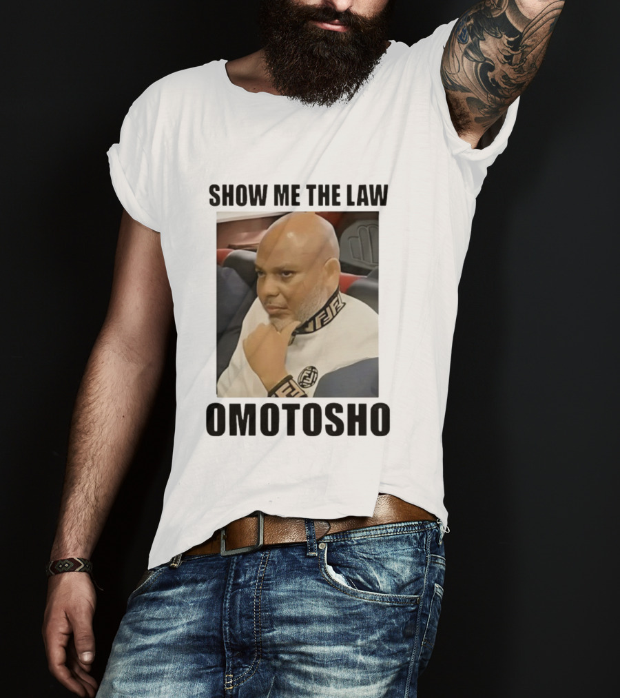 2025 Show Me The Law Omotosho Meme Bald Man Thinking T-Shirt