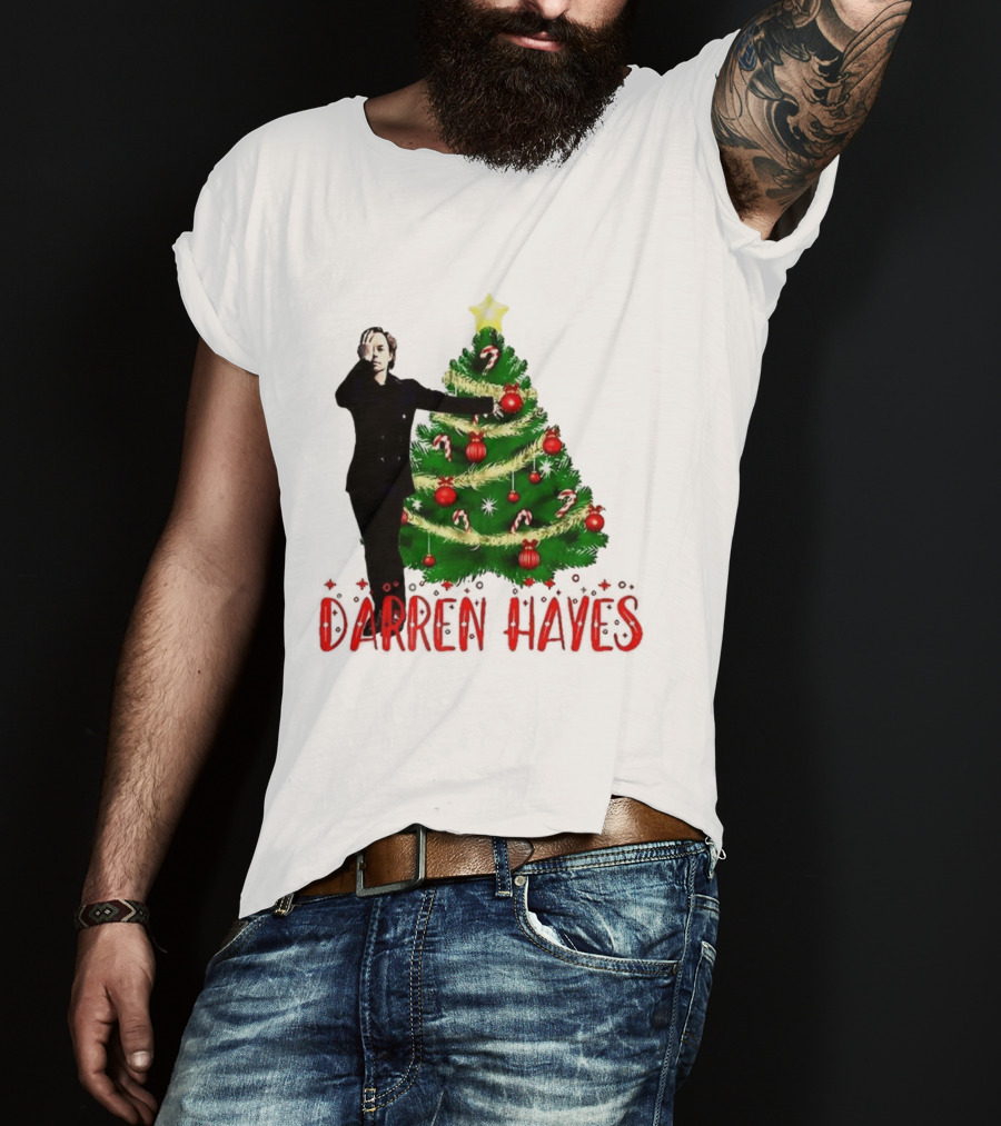 Darren Hayes Christmas Tree Candy Cane Star Holiday T-Shirt