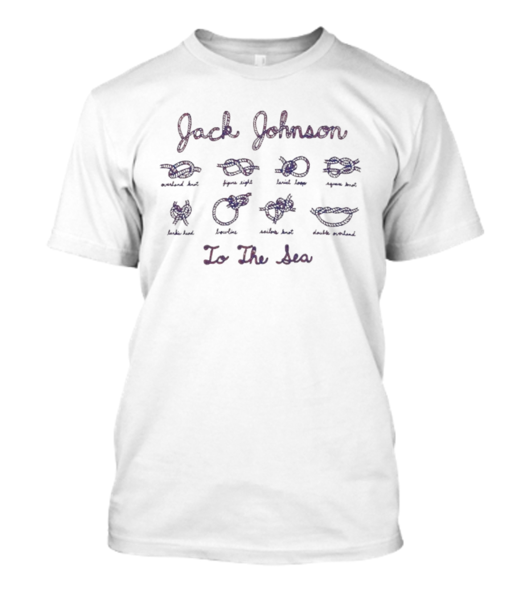 Jack Johnson To The Sea Nautical Knots Guide T-Shirt