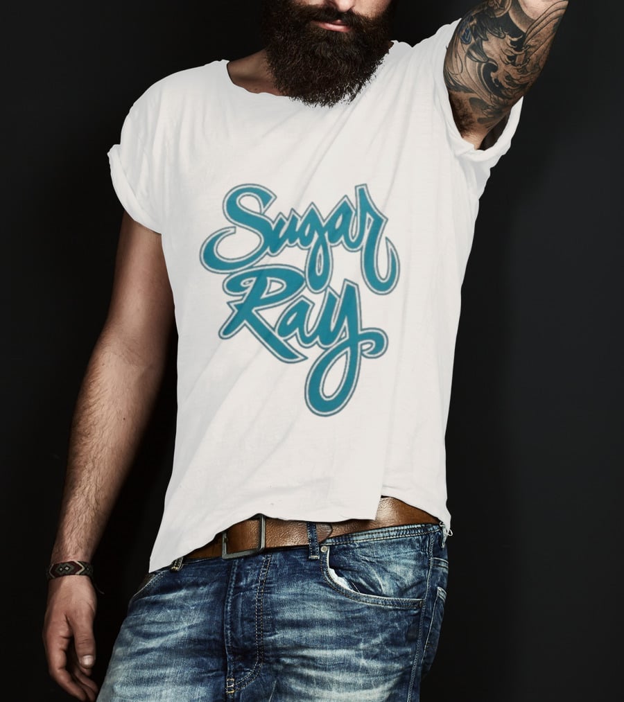 Sugar Ray Retro Blue Script Emblem T-Shirt