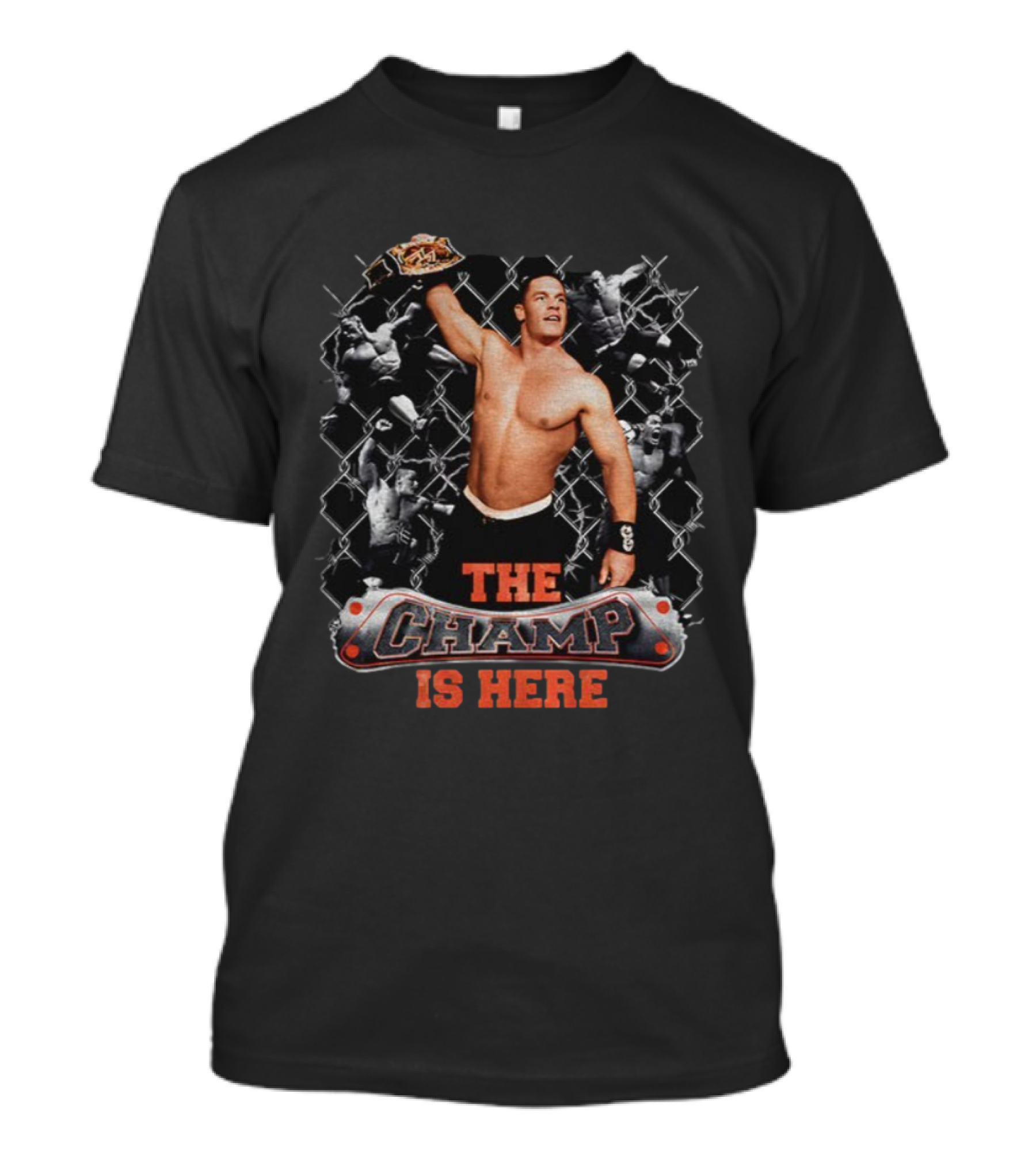 John Cena WWE The Champ Is Here Snow Wash Vintage T-Shirt