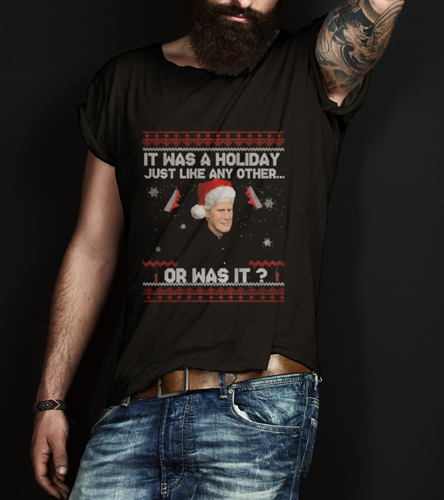 Keith Morrison True Crime Holiday Mystery Merry Xmas Santa Hat T-Shirt