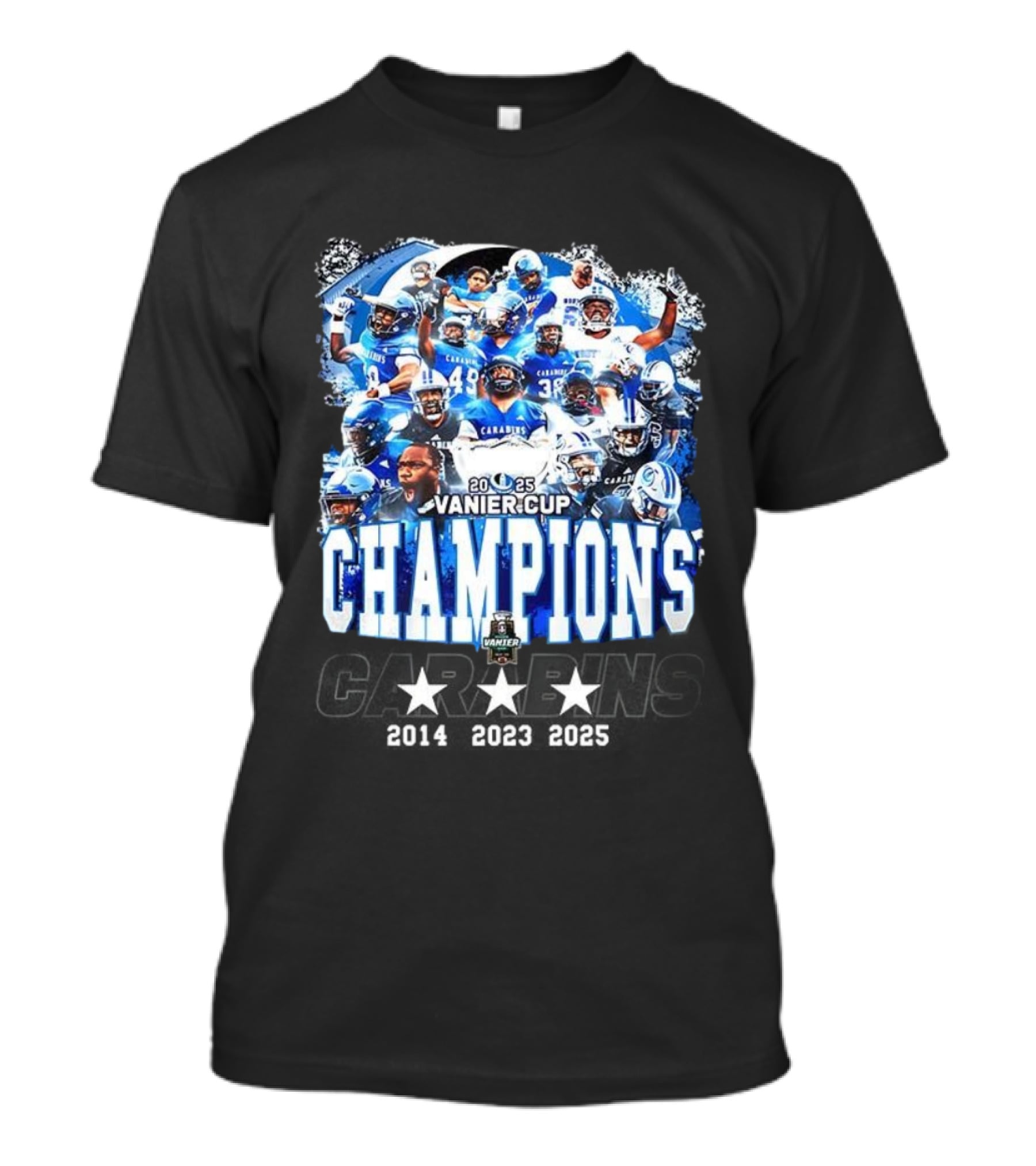 Montréal Carabins 2025 Vanier Cup Champions Player Collage T-Shirt