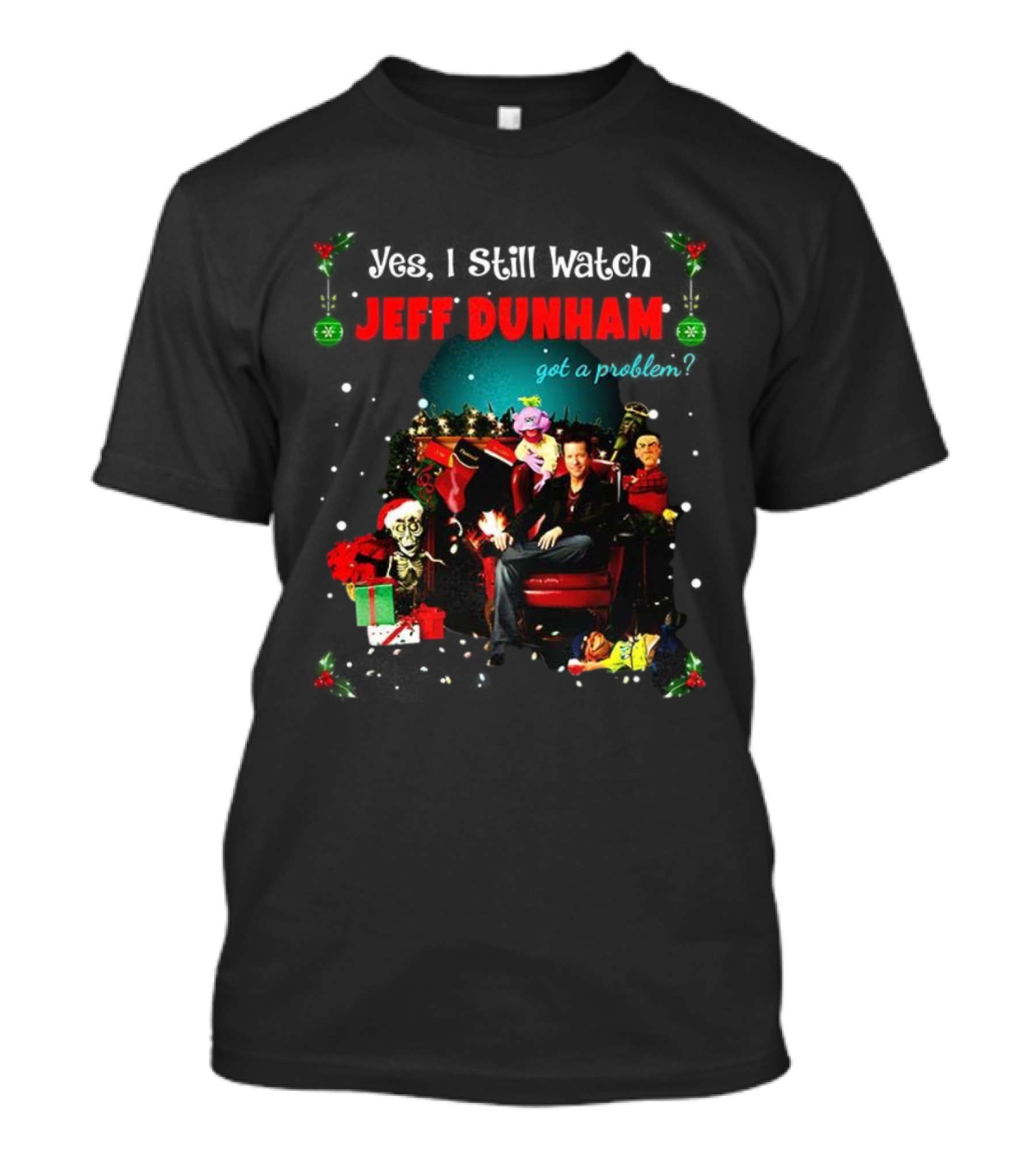 Jeff Dunham Christmas Got A Problem Comedy Puppets T-Shirt