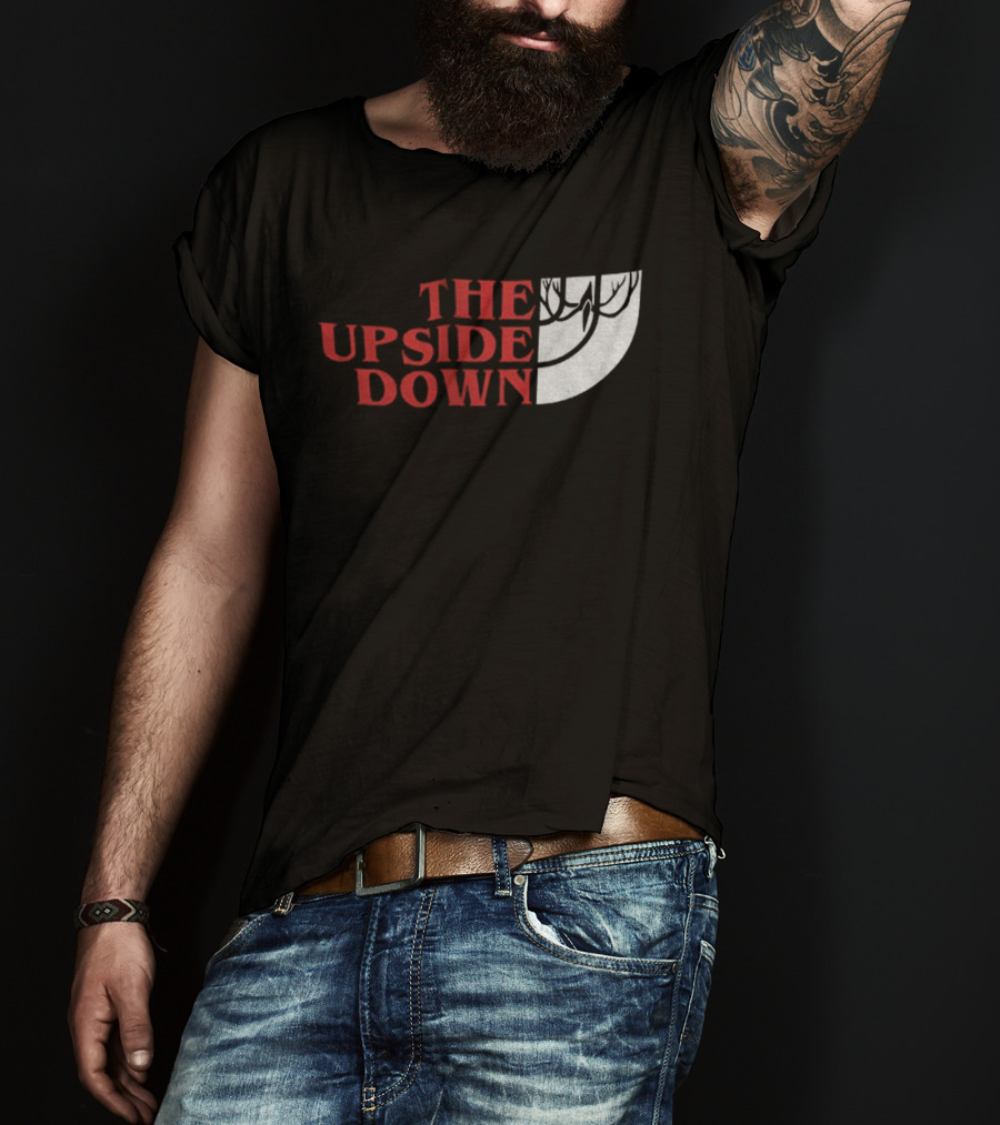 The Upside Down Stranger Things North Face Style T-Shirt