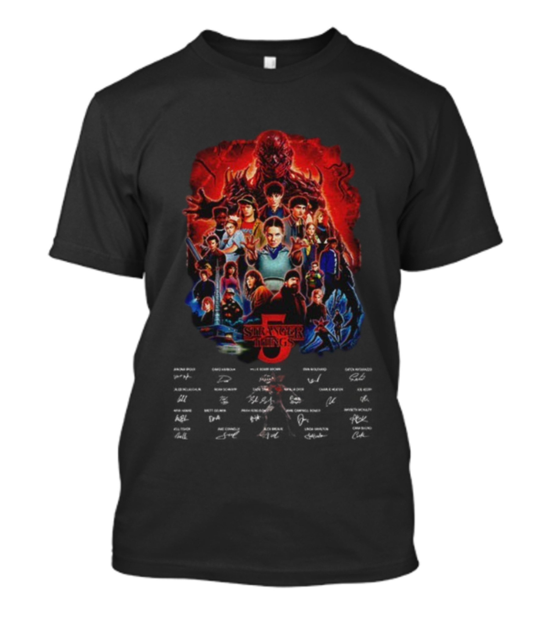 Stranger Things Season 4 Thank You For The Memories Signatures T-Shirt
