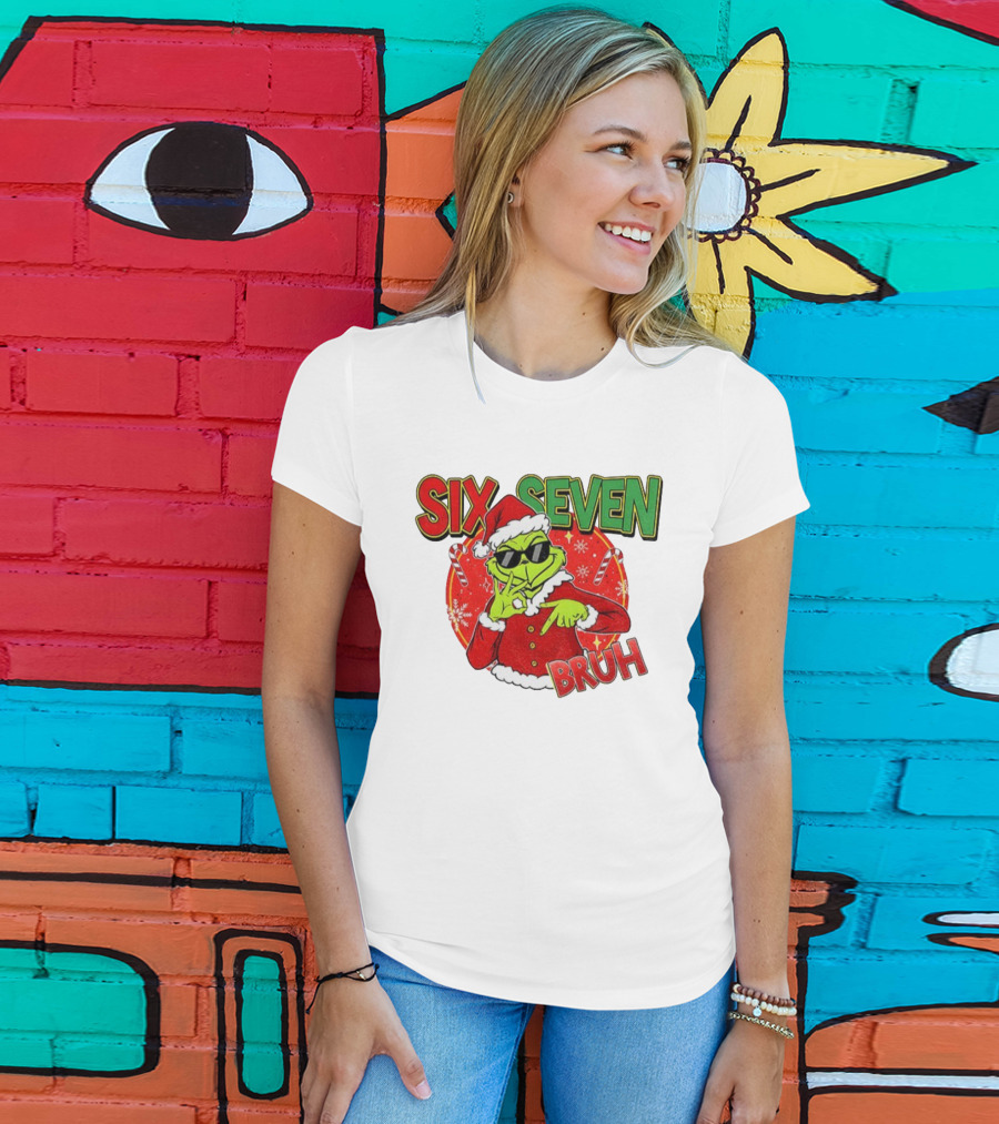 Grinch Santa Bruh Six Seven Christmas T-Shirt