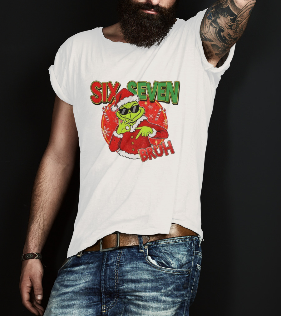 Grinch Santa Bruh Six Seven Christmas T-Shirt