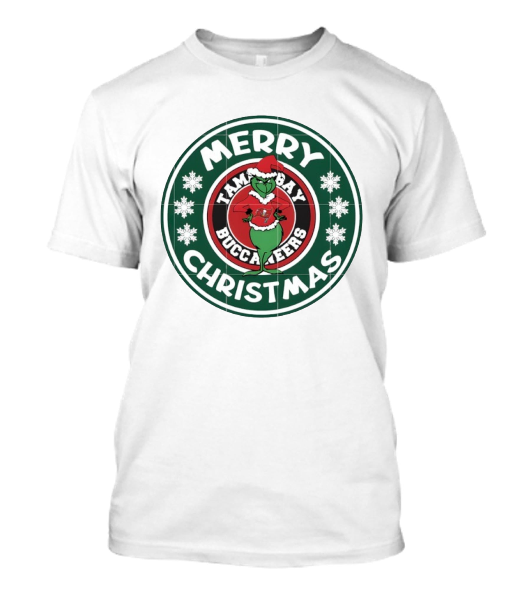 Merry Christmas Tampa Bay Buccaneers Grinch Holiday T-Shirt