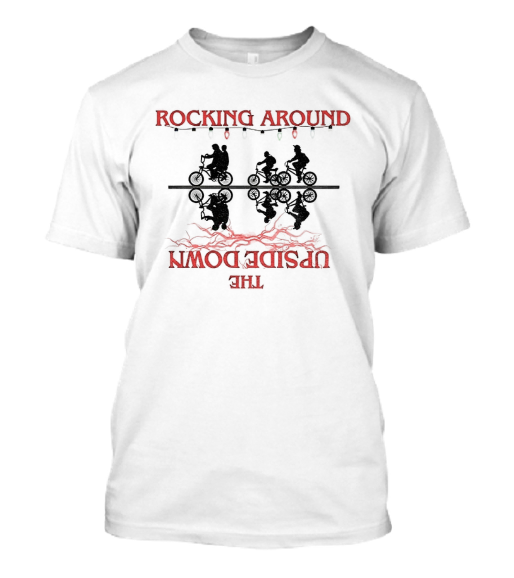 Rocking Around The Upside Down Stranger Things Christmas Sweater T-Shirt