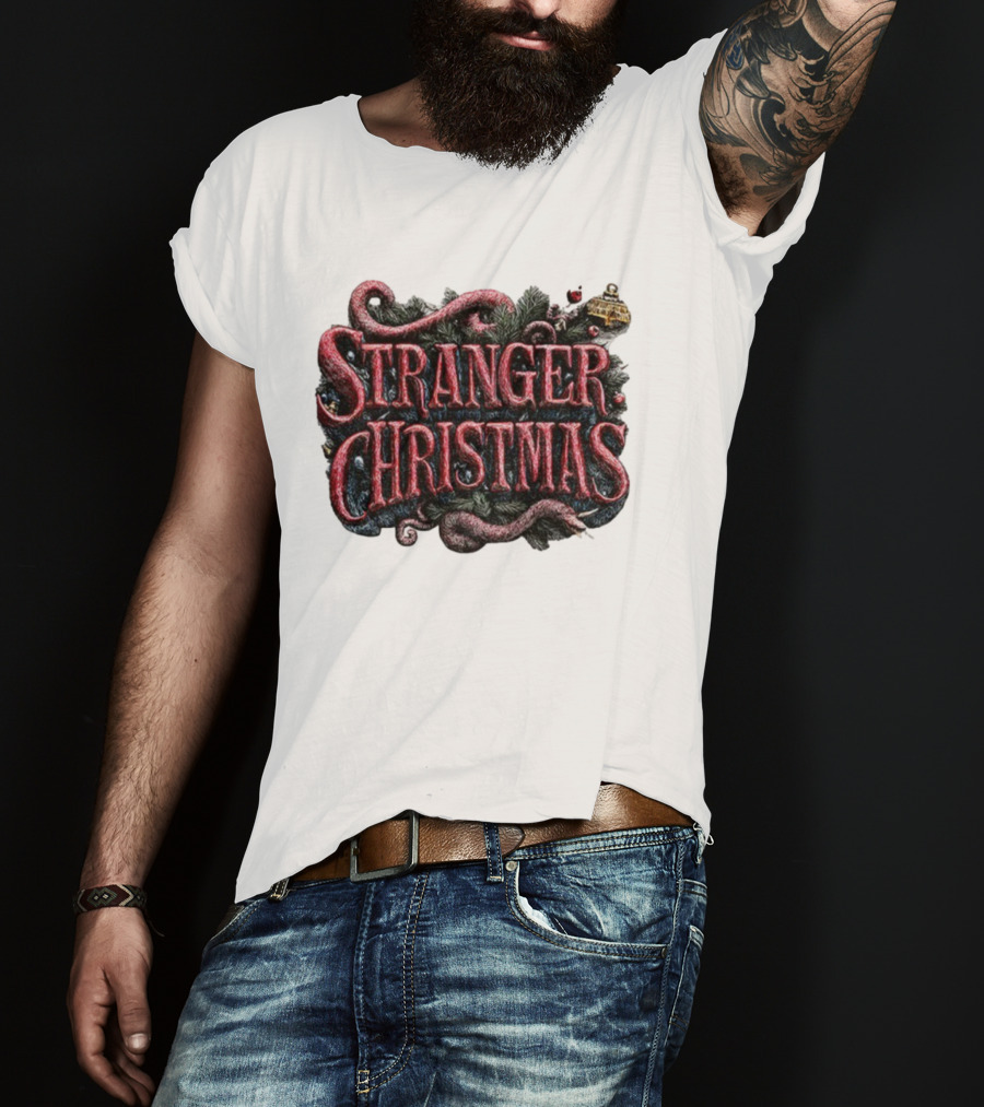 Stranger Things Merry Christmas 2025 Stranger Christmas Theme T-Shirt