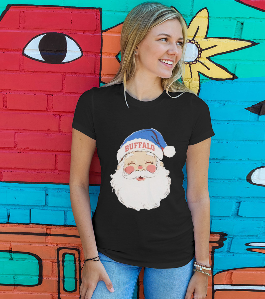 Buffalo Bills Merry Christmas Santa 2025 T-Shirt