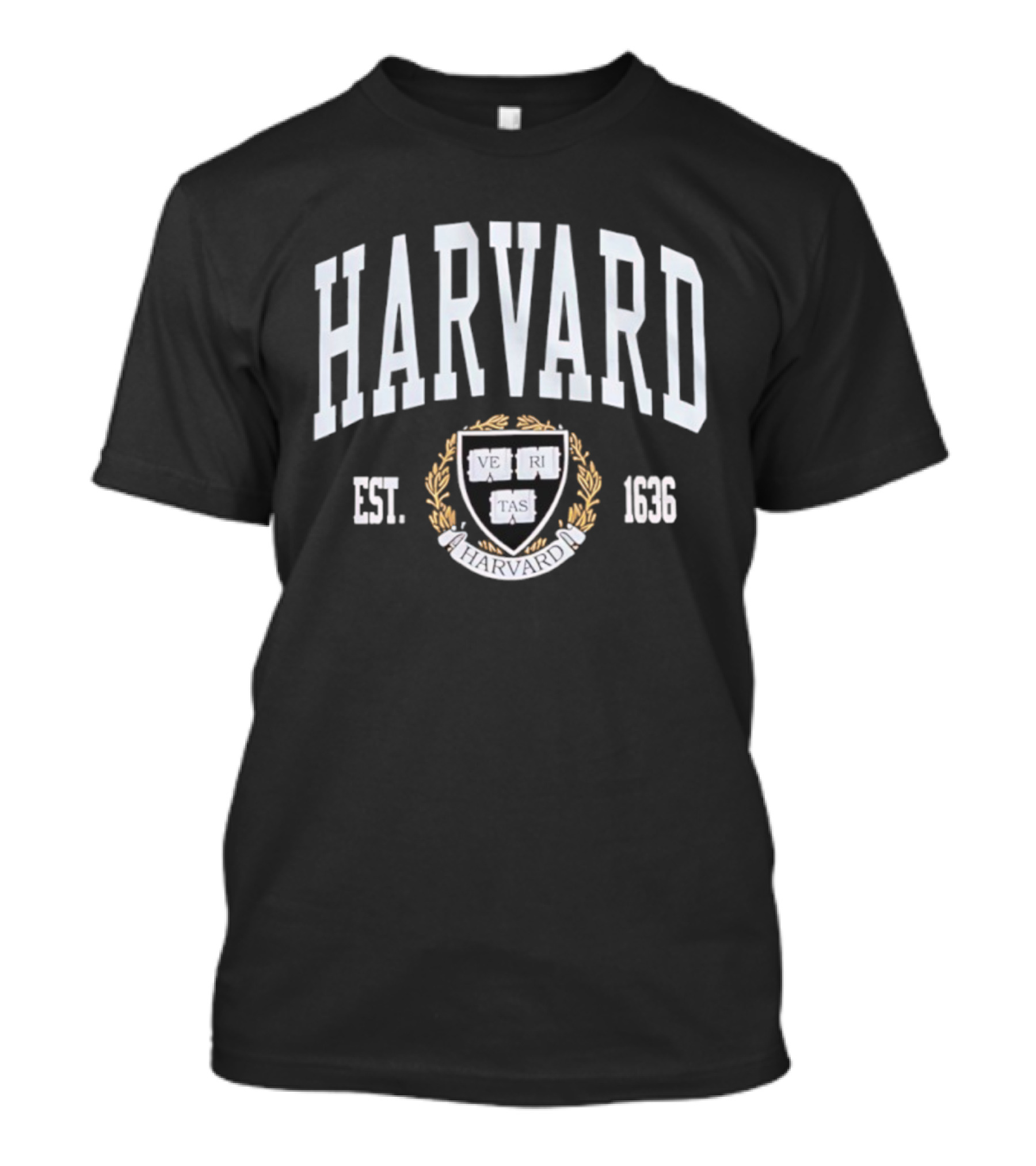 Harvard University Veritas Crest Est 1636 T-Shirt