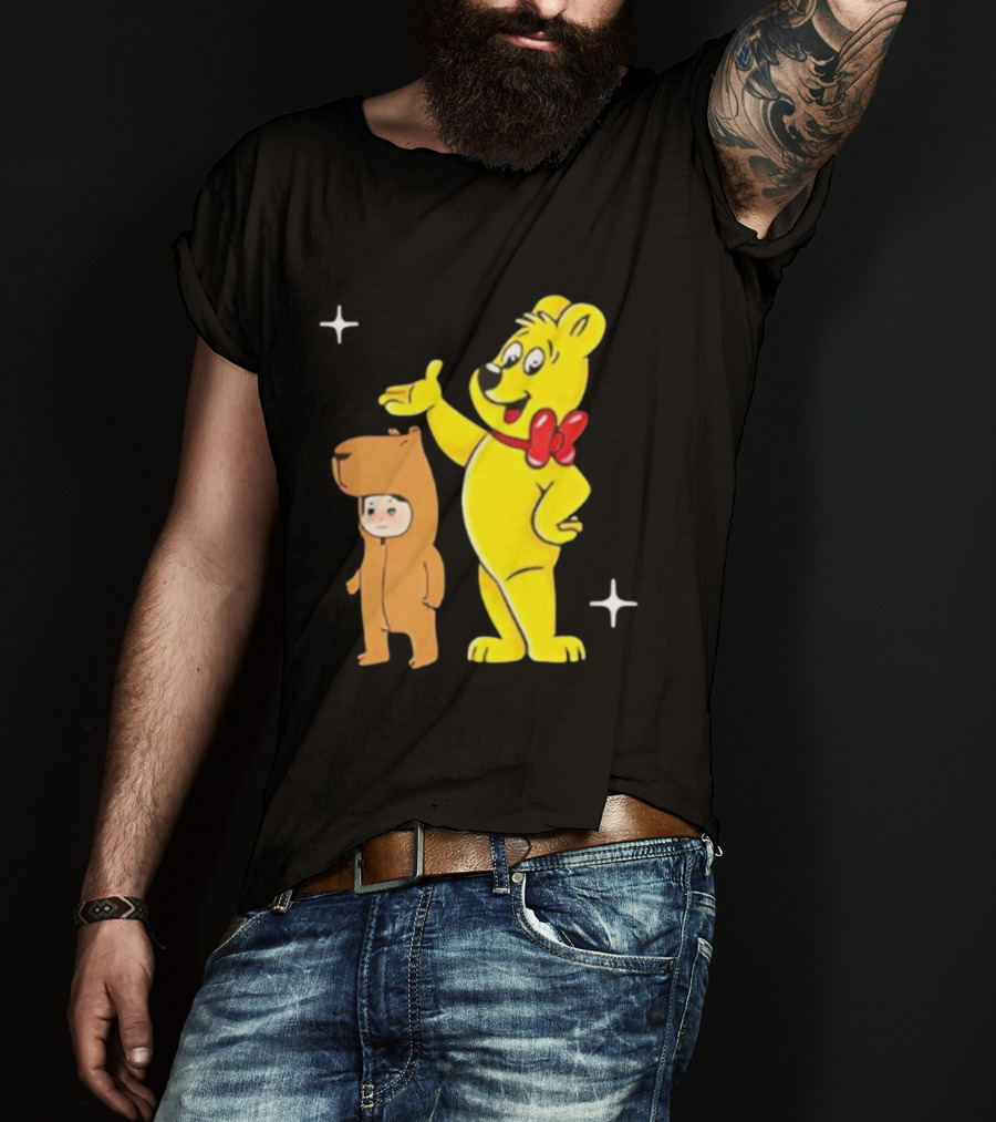 Jennie Haribo Goldbear Mascot Cute Character Design T-Shirt