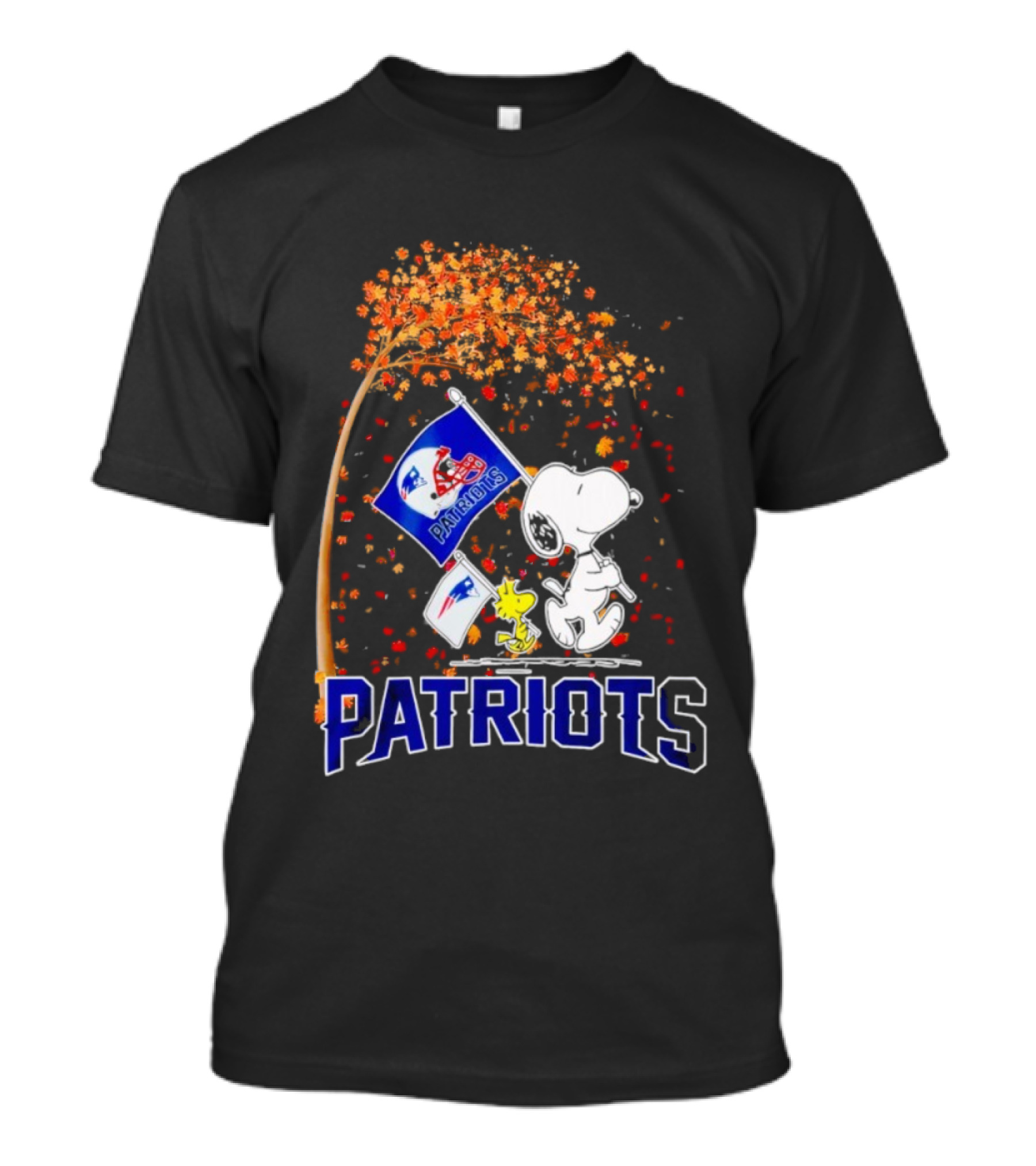 Patriots Snoopy Autumn Peanuts New Era NFL Collaboration T-Shirt