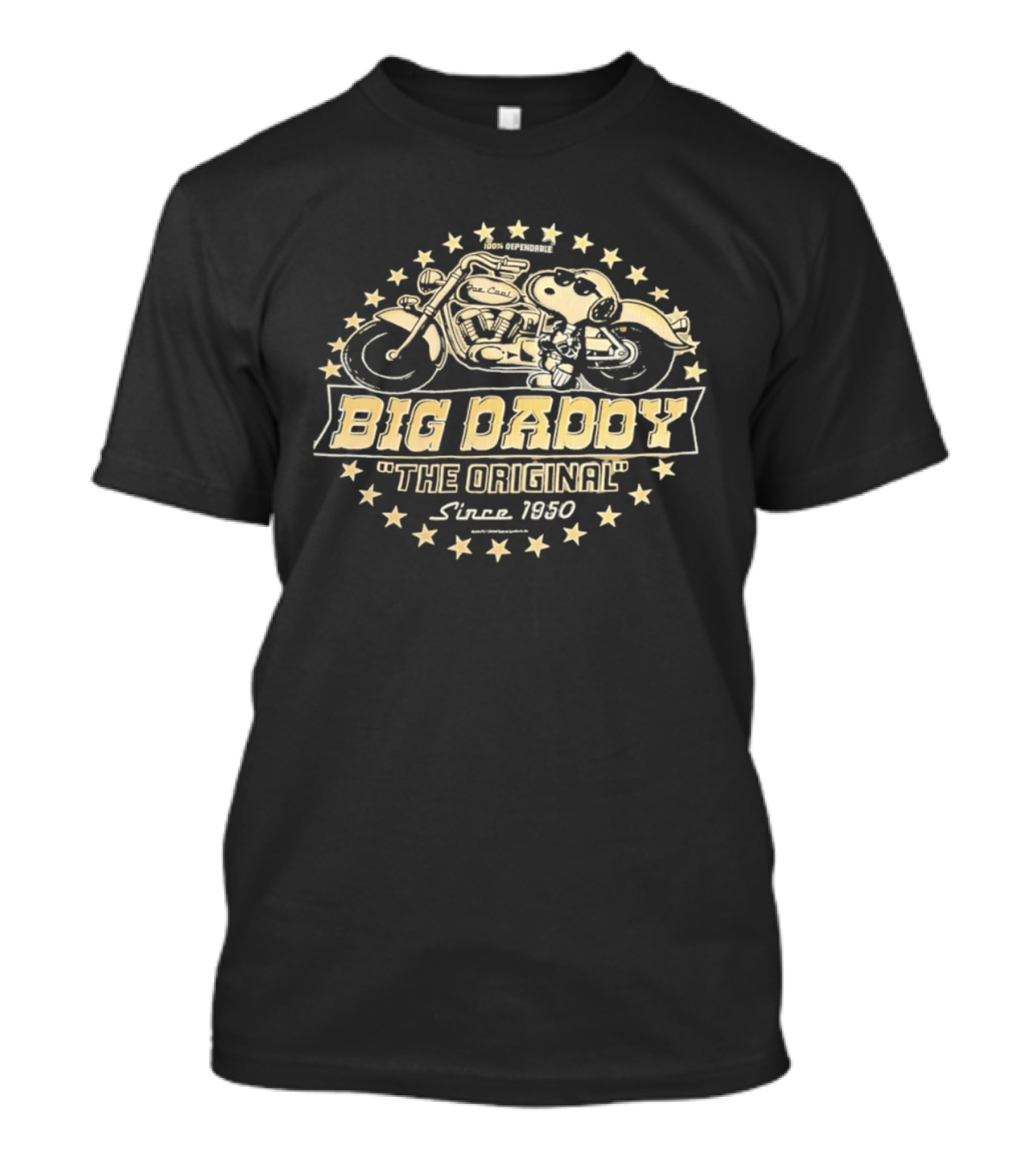 Snoopy Big Daddy The Original Motorcycle Since 1950 T-Shirt