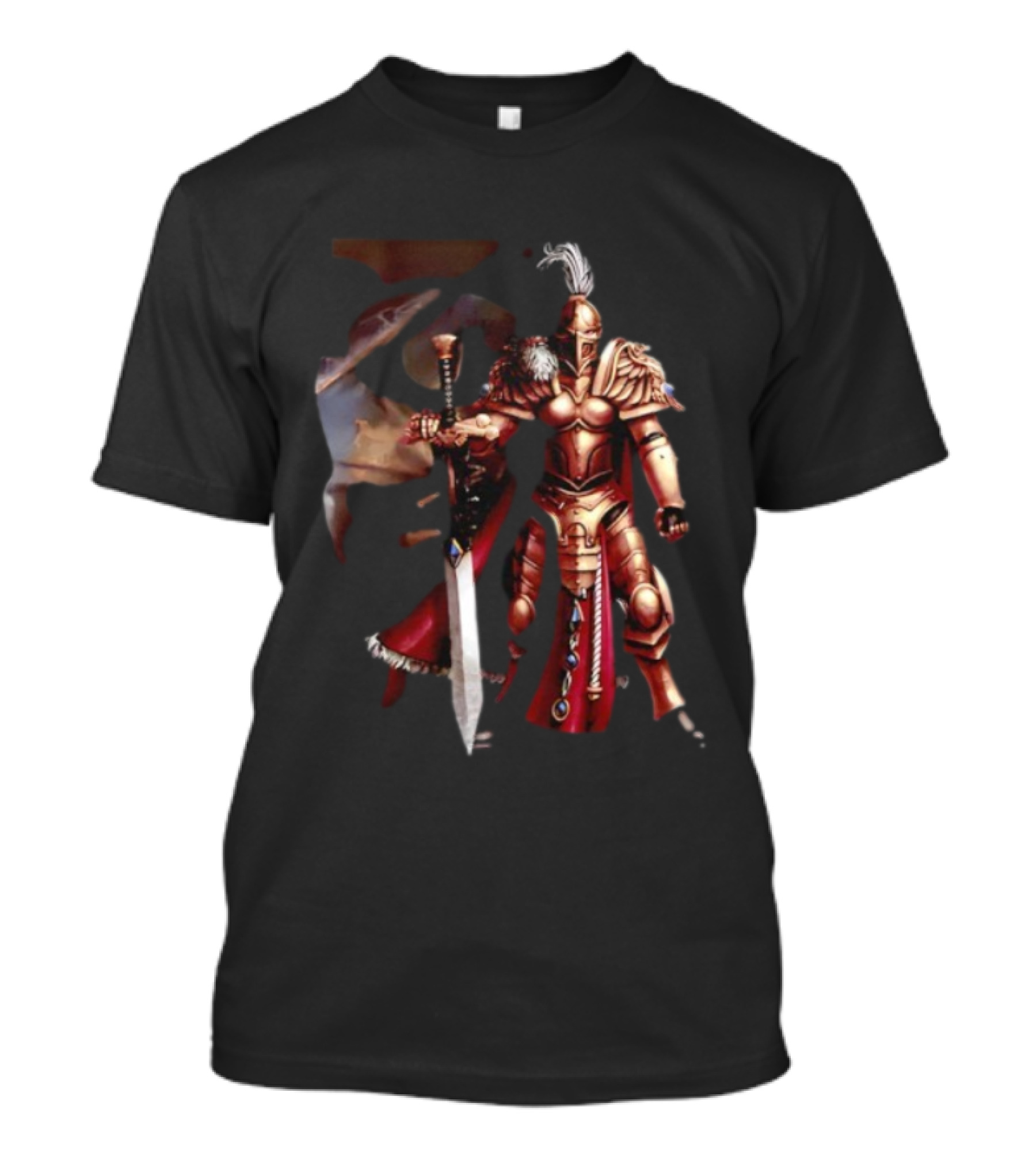 Sisters Of Silence Warhammer 40K Elite Guardians Armor And Sword Design T-Shirt