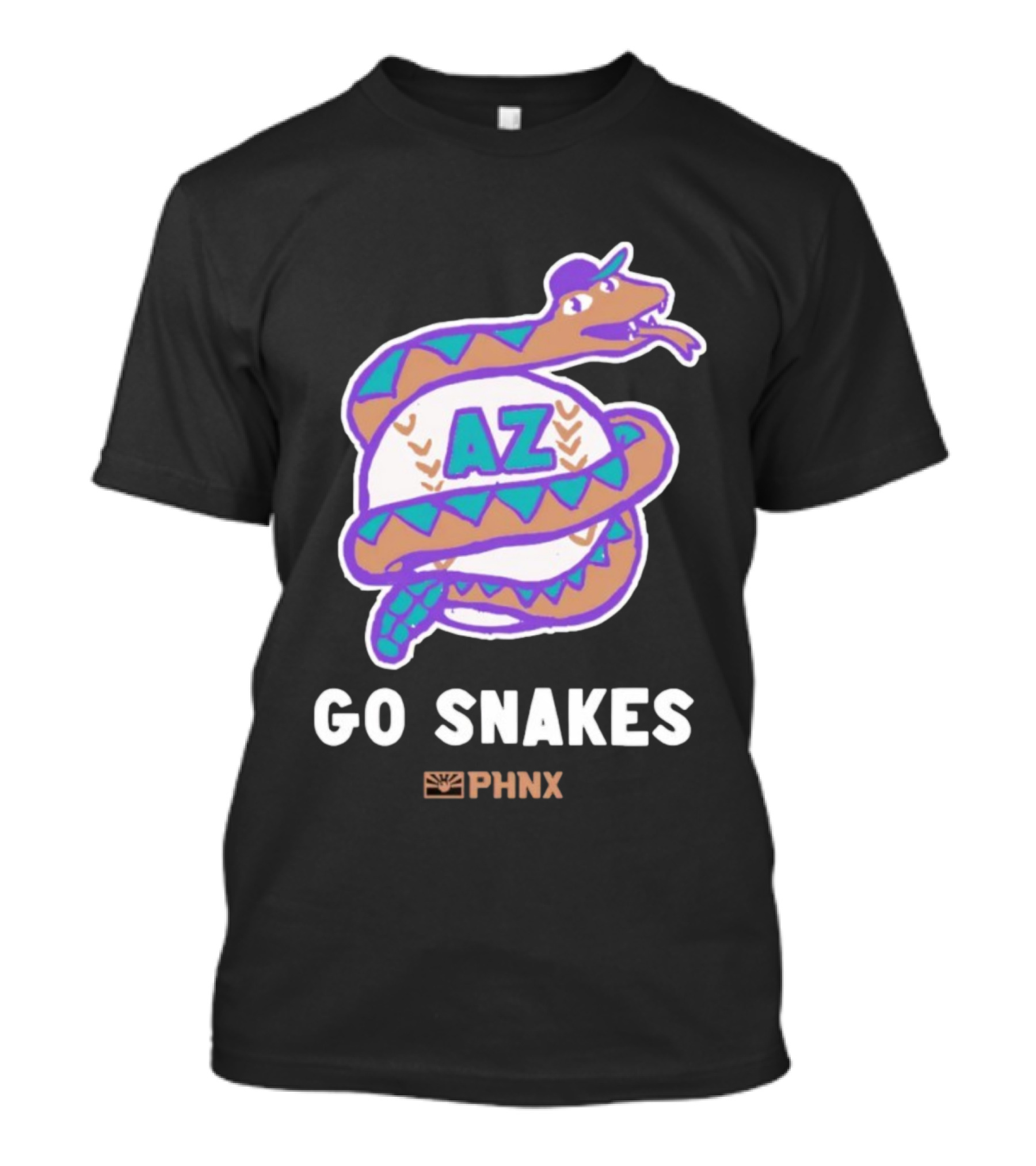 AZ Go Snakes PHNX Arizona Diamondbacks Baseball T-Shirt