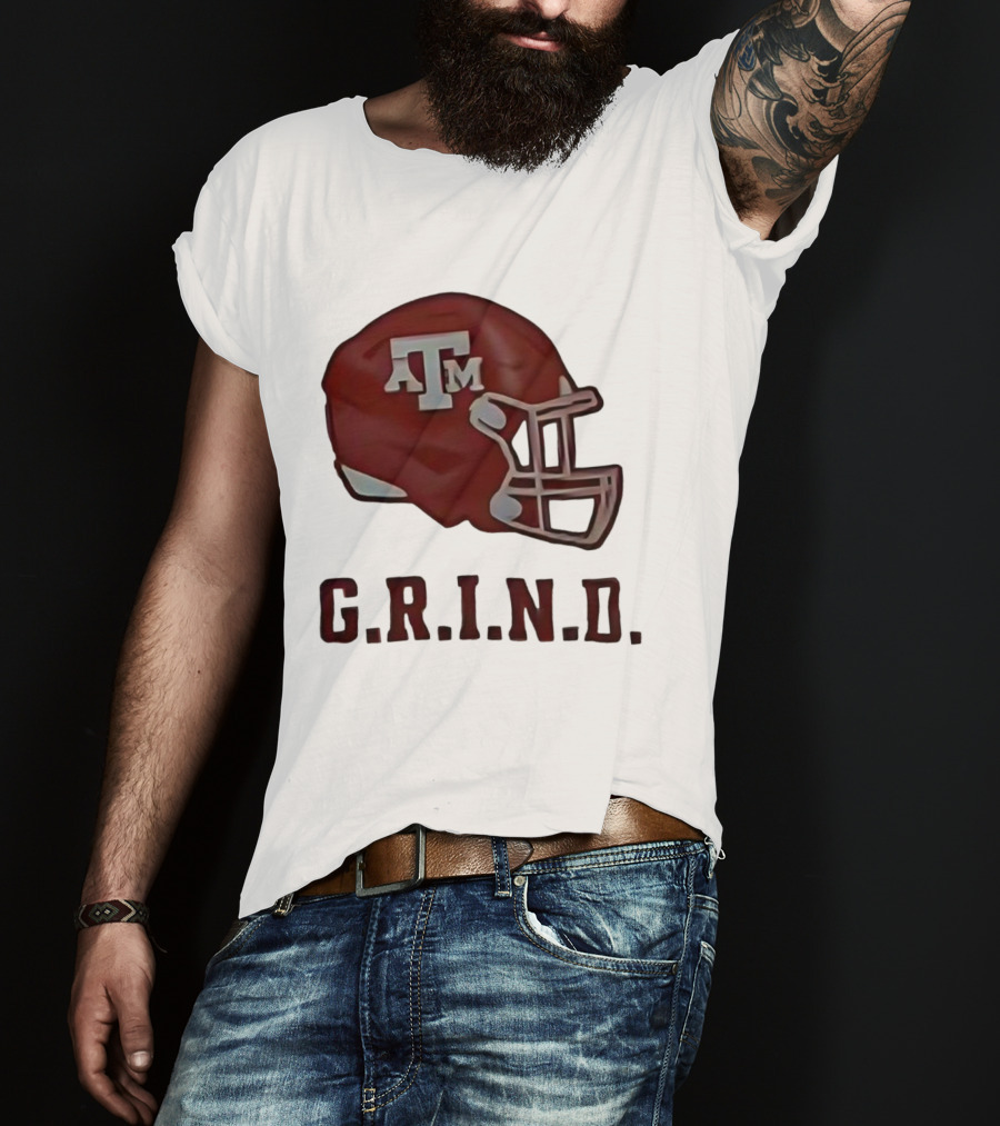 Texas A&M Aggies Football Helmet GRIND T-Shirt