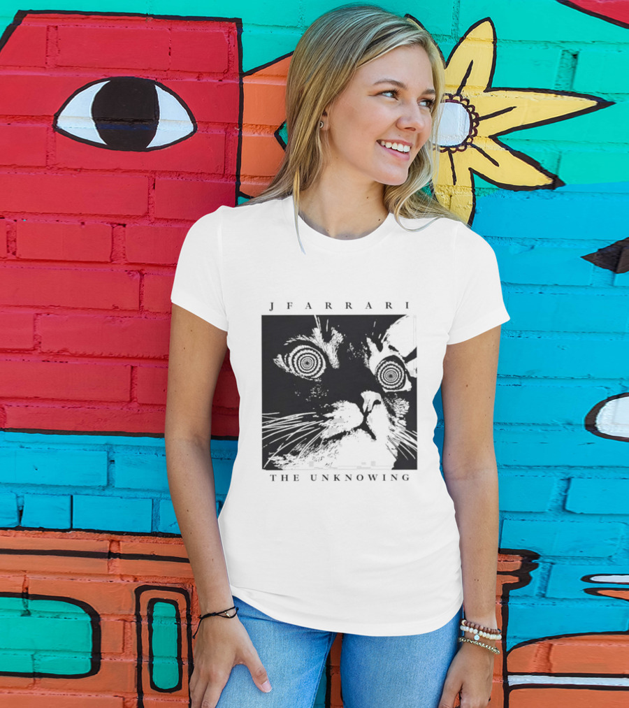 Jfarrari The Unknowing Cat Hypnotic Stare T-Shirt