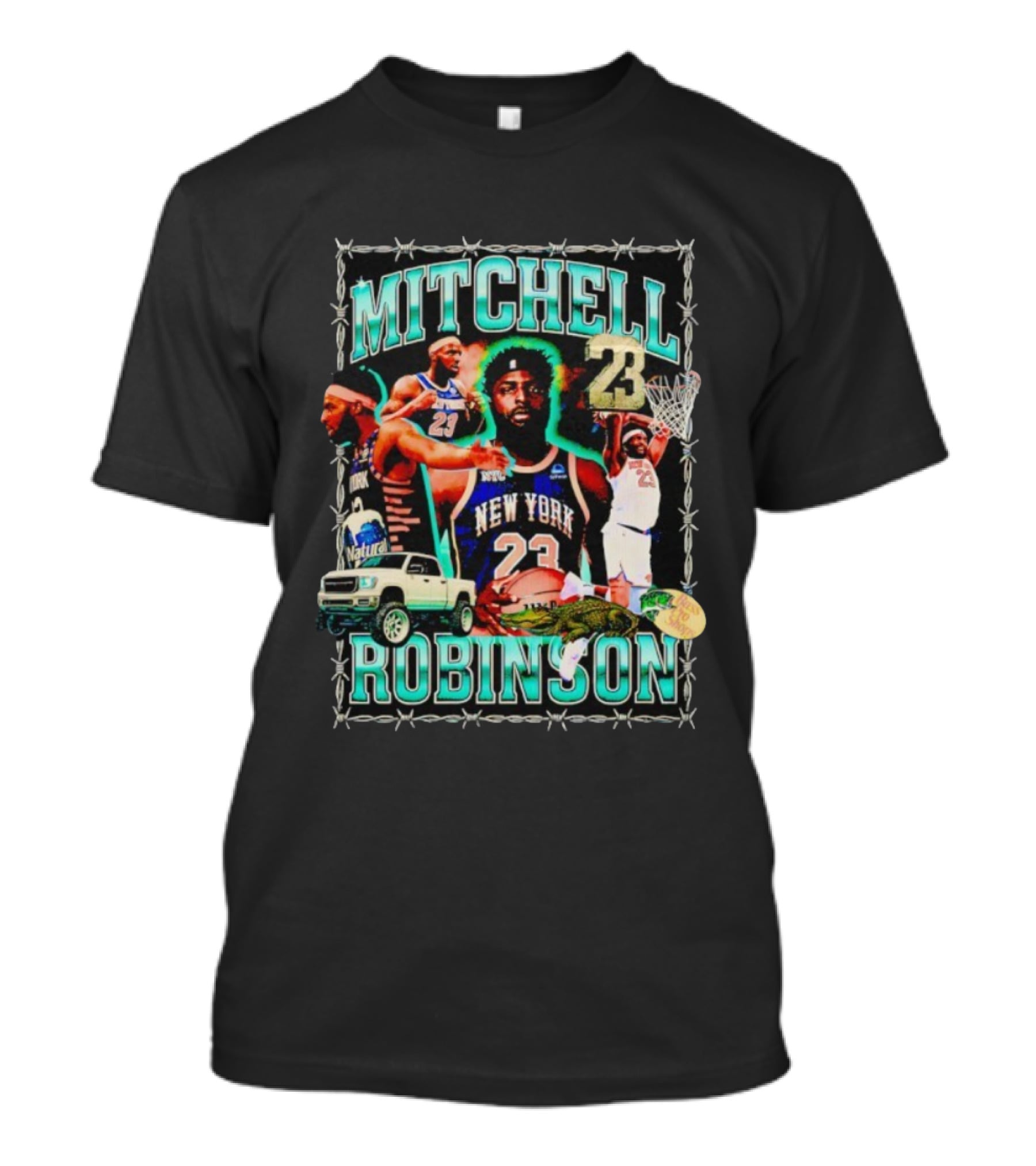 Mitchell Robinson 23 New York Knicks Basketball Player Highlights T-Shirt