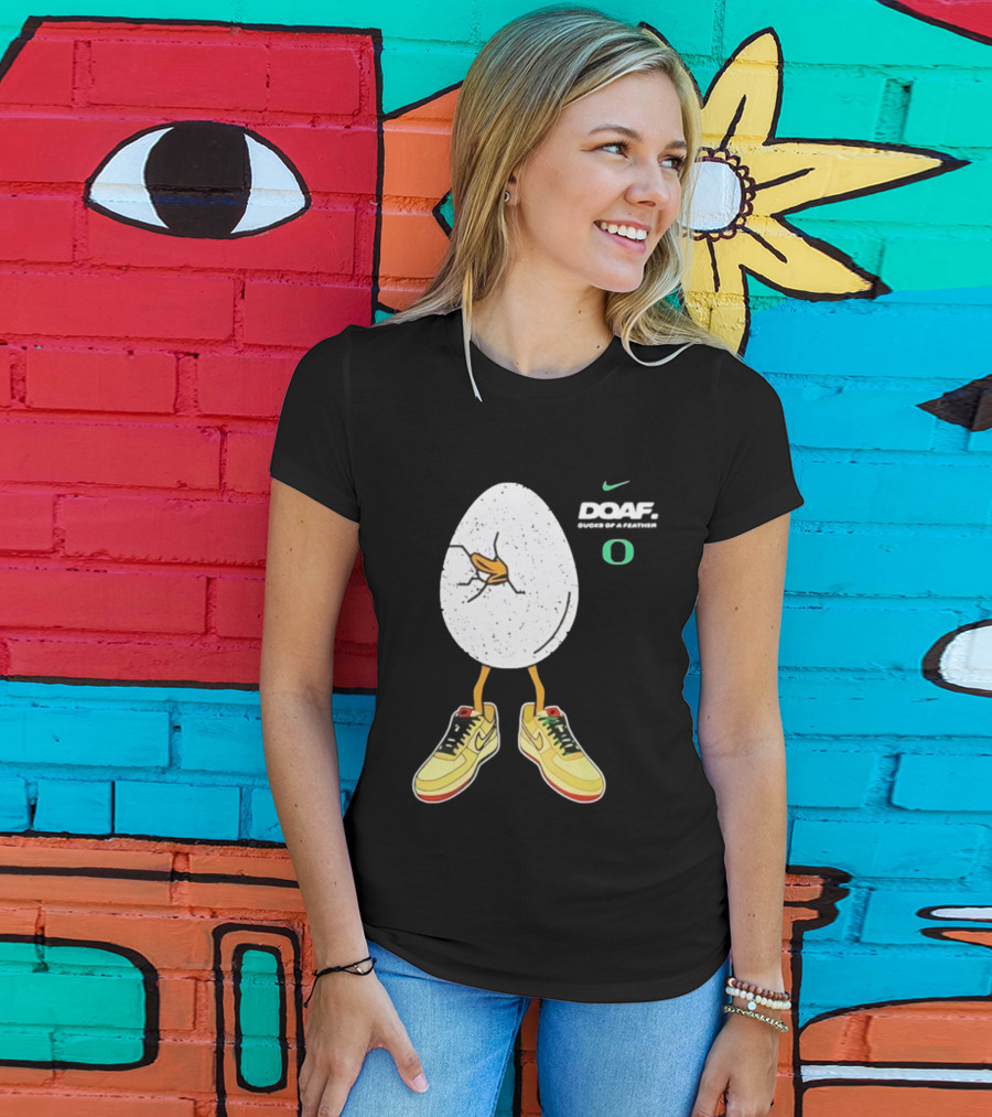 Oregon Football Duck Nike Egg Sneaker Design T-Shirt