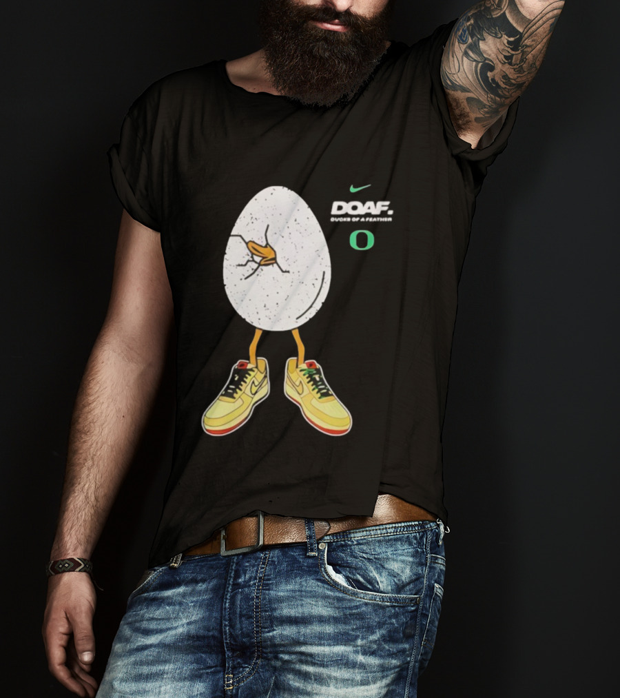 Oregon Football Duck Nike Egg Sneaker Design T-Shirt