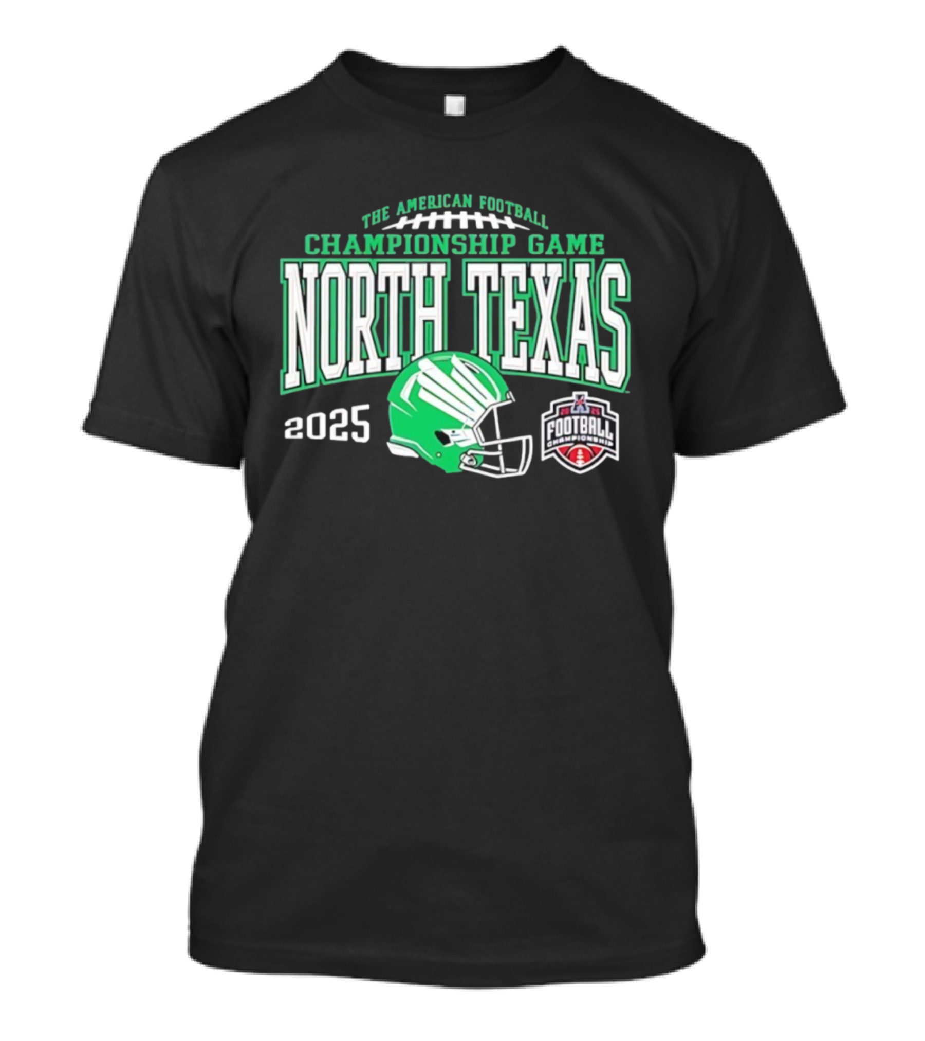 The American Football Championship Game North Texas 2025 Football Helmet T-Shirt
