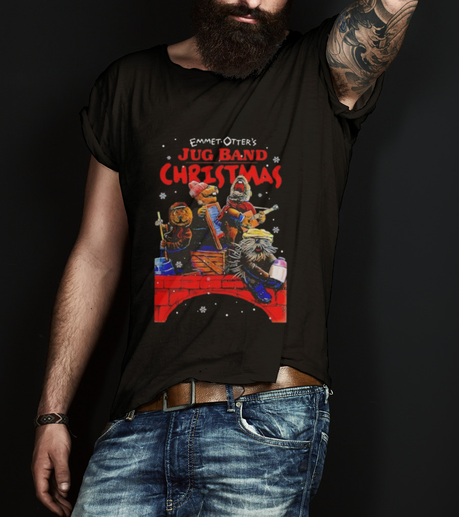 Emmet Otter Jug Band Christmas Movie Characters Holiday Music Scene T-Shirt