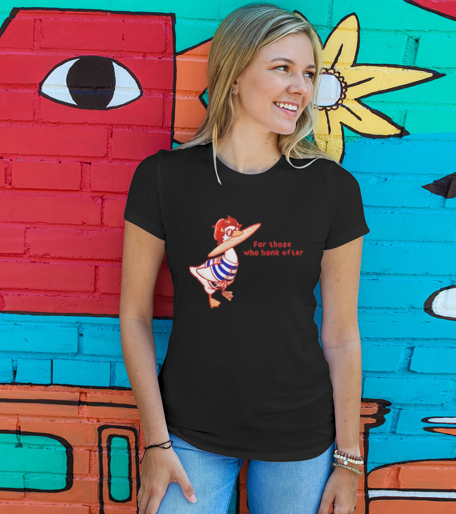 Goosetave For Those Who Honk After Goose In Glasses And Striped T-Shirt