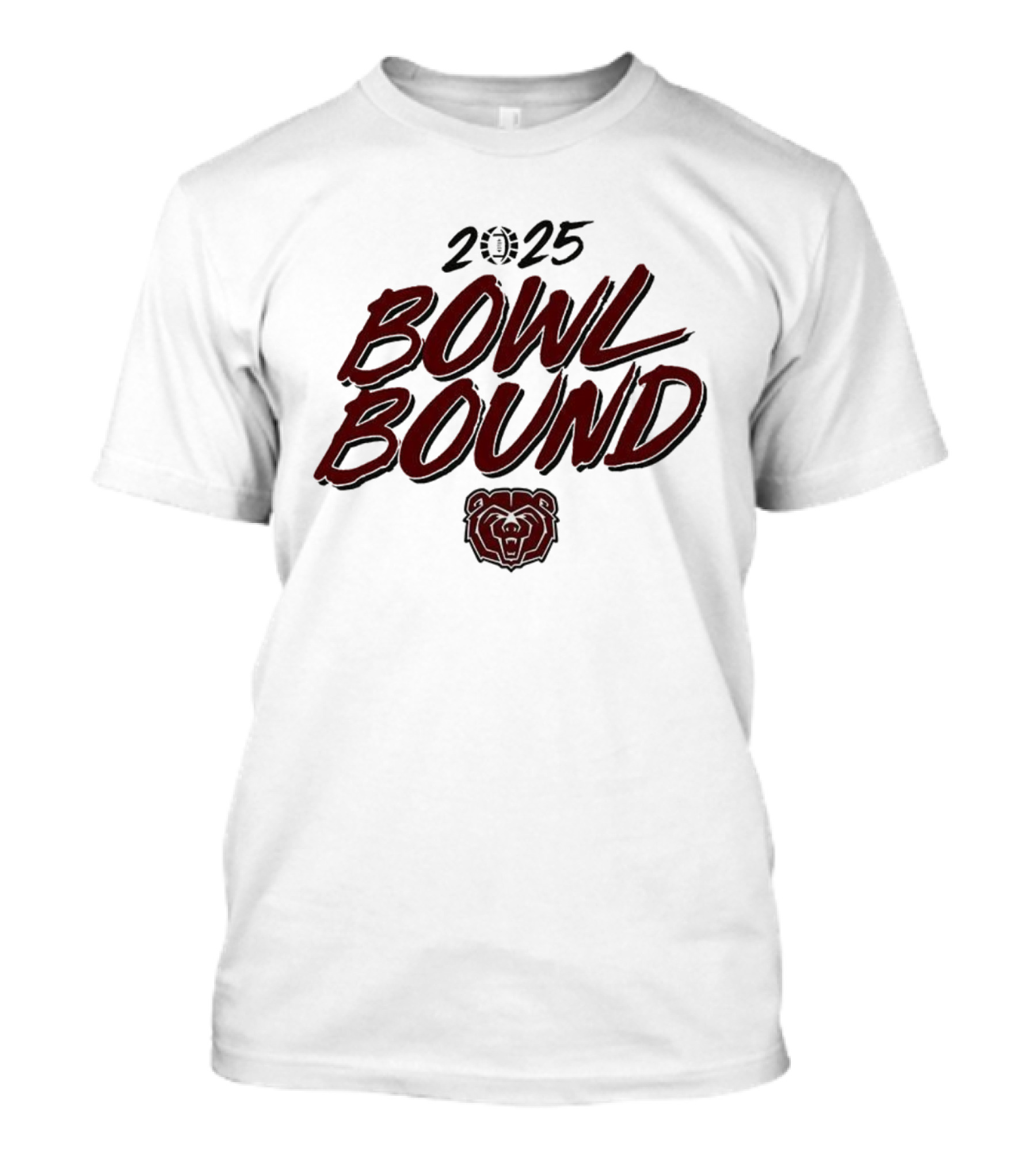 Missouri State Bears 2025 Bowl Bound Bear Head T-Shirt