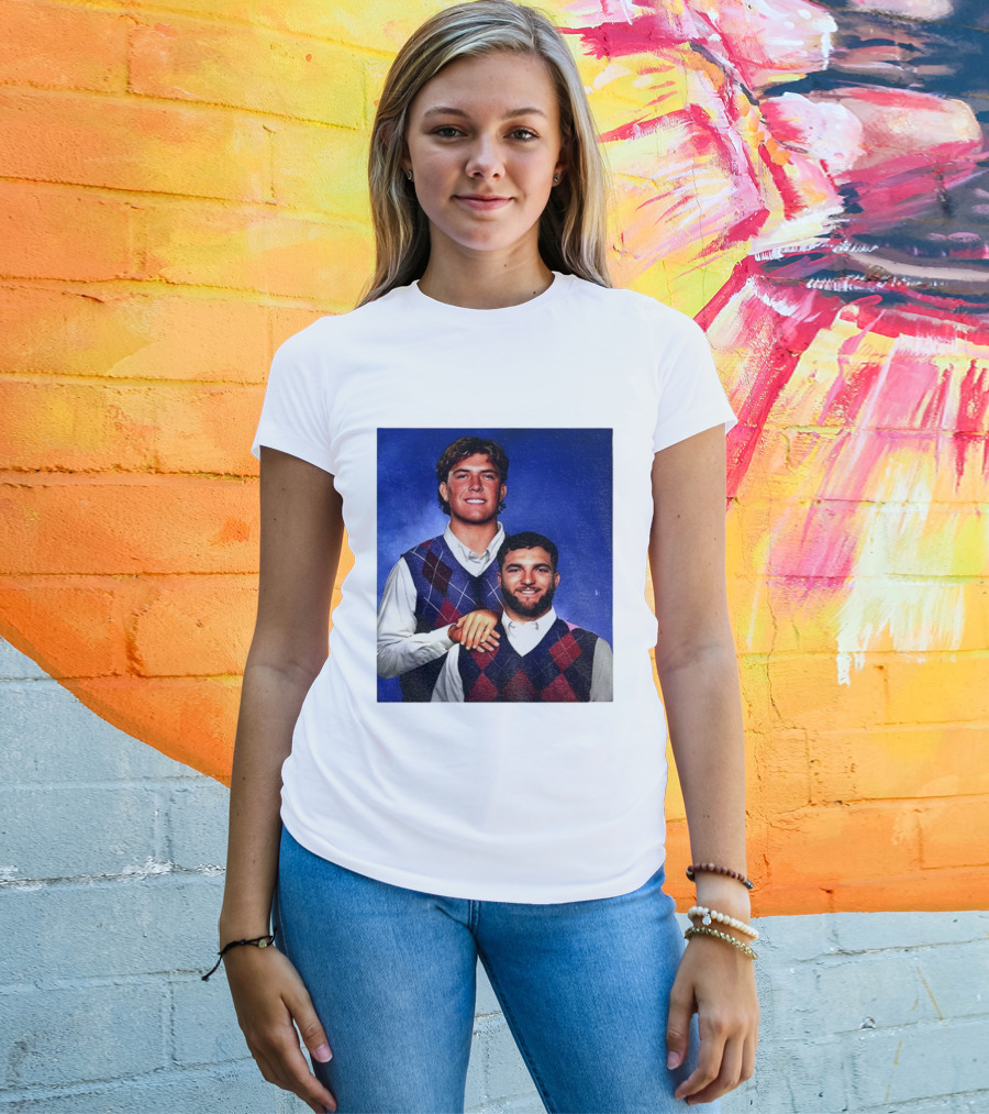 NY Giants Step Brothers Dart And Cam Football Duo T-Shirt