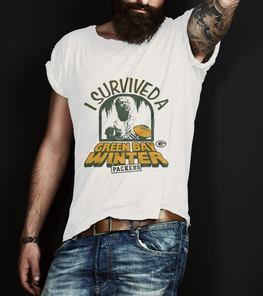 I Survived A Green Bay Winter Packers Star Wars Crossover T-Shirt