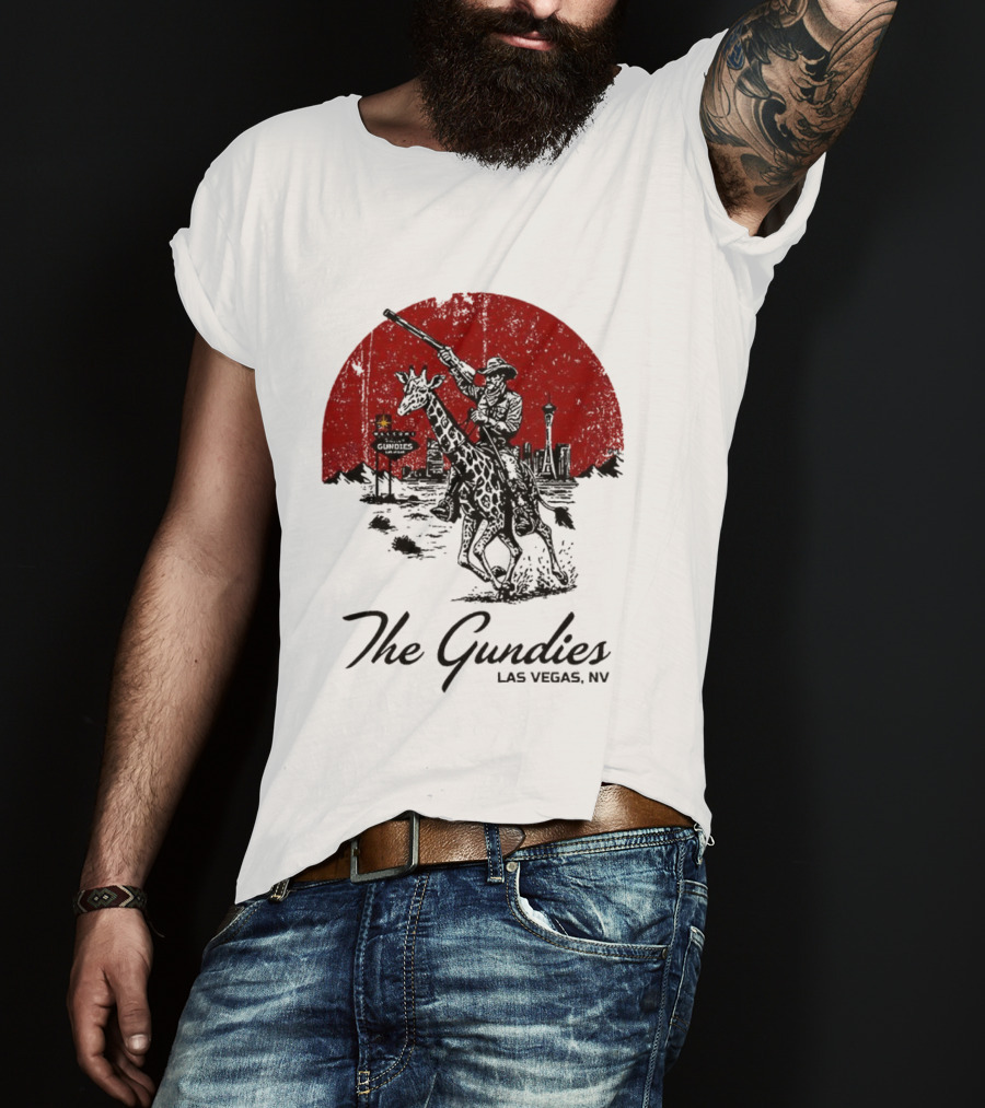 The Gundies Las Vegas Cowboy Giraffe Adventure T-Shirt