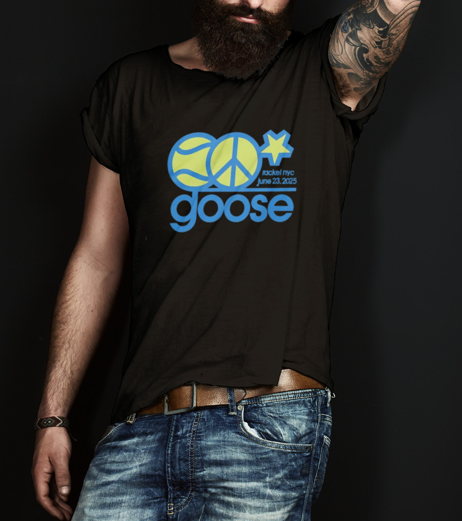 Goose Tennis Peace Star Event NYC June 23 2025 T-Shirt