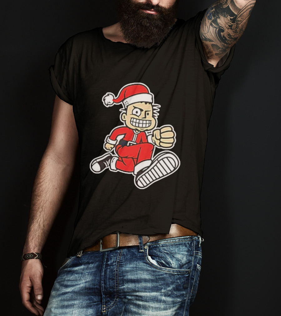 MXPX Santa PX Punk Character In Red Suit With Santa Hat T-Shirt