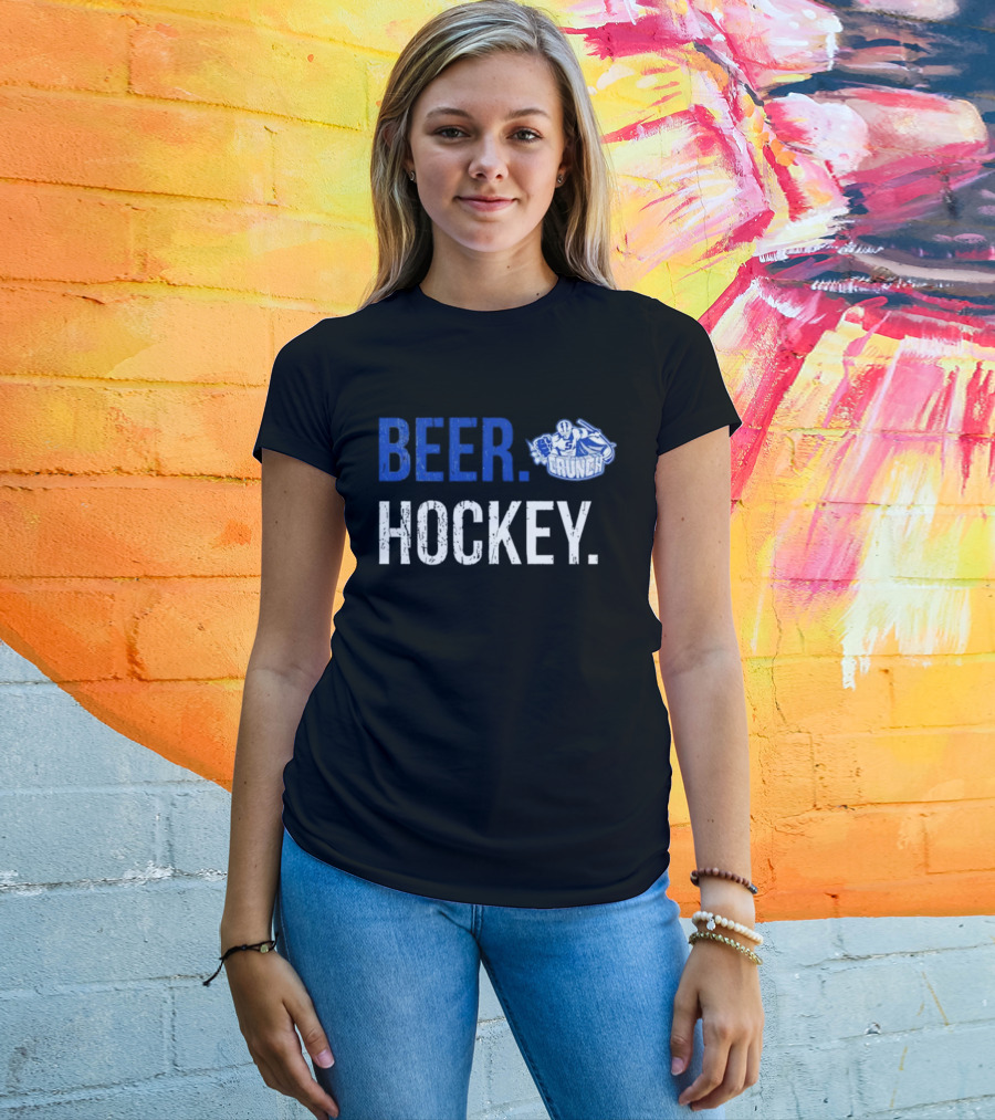 Syracuse Crunch Beer Hockey Enthusiast Apparel T-Shirt