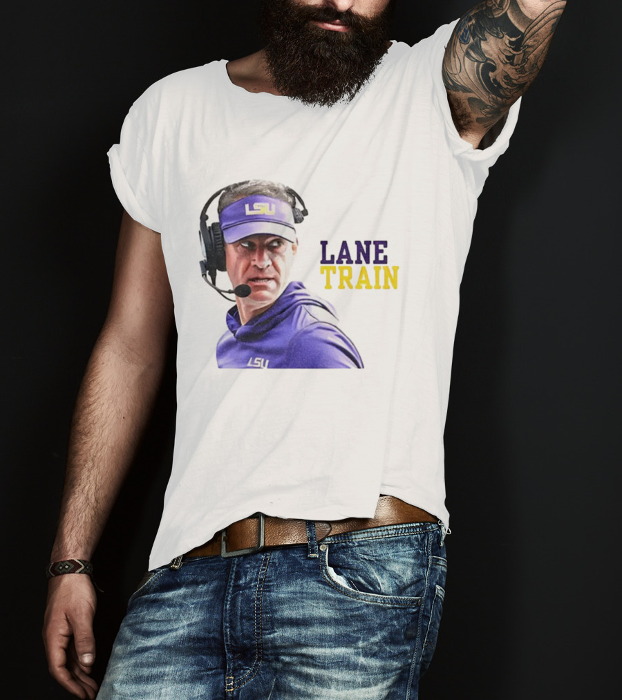 Lane Train Funny Coach LSU Tigers T-Shirt