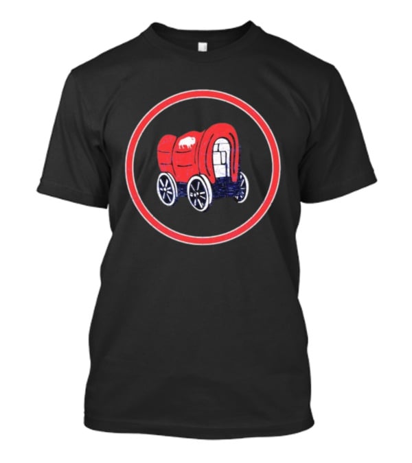 Buffalo Bills Circle The Wagons Iconic Red Wagon Symbol T-Shirt