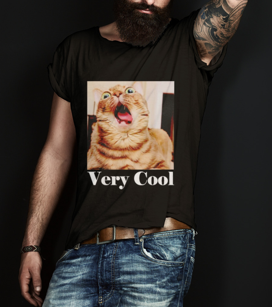 Silly Cat Meme Humor Very Cool Funny Cats T-Shirt