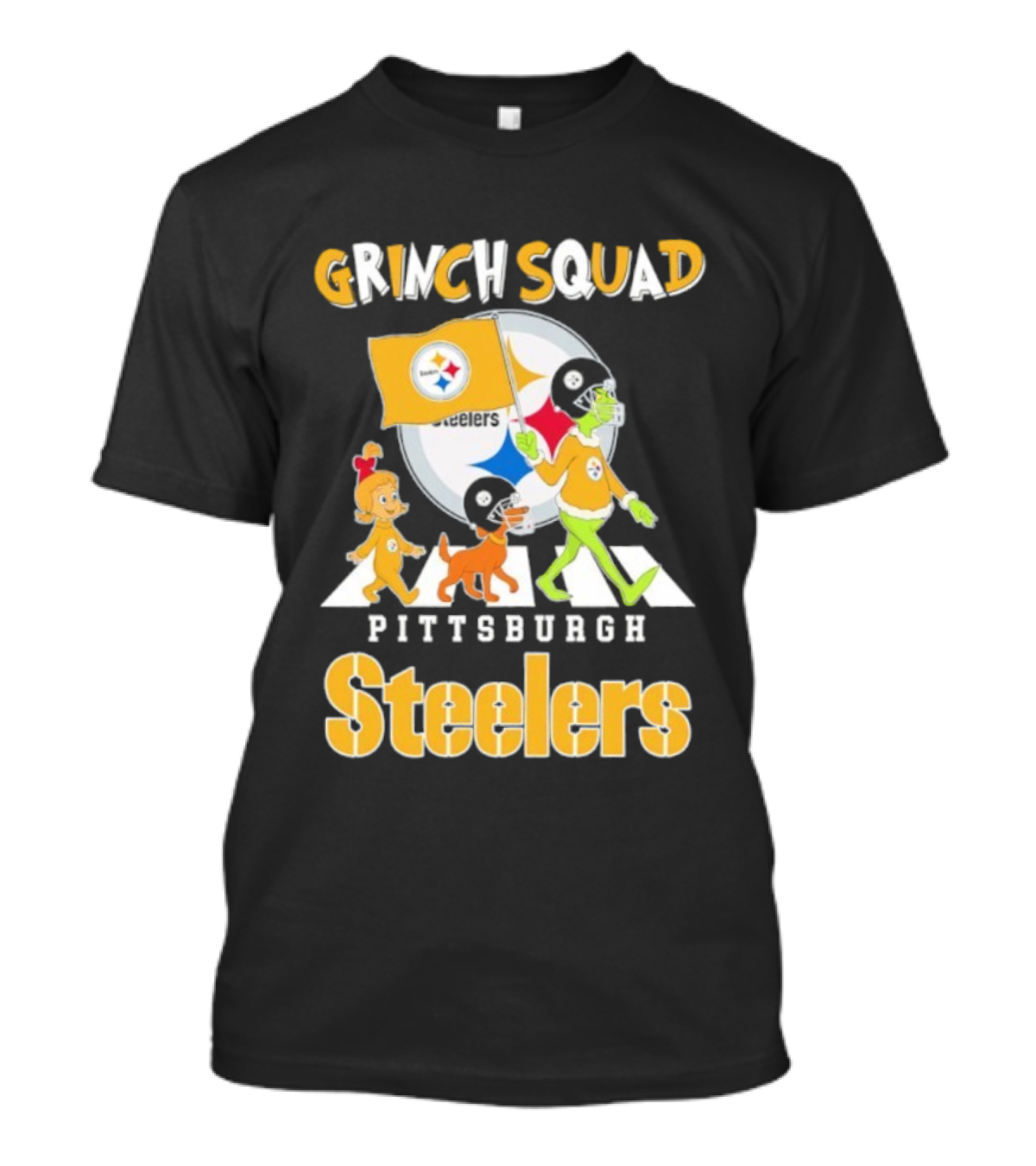 Grinch Squad Pittsburgh Steelers Cindy Lou Max T-Shirt
