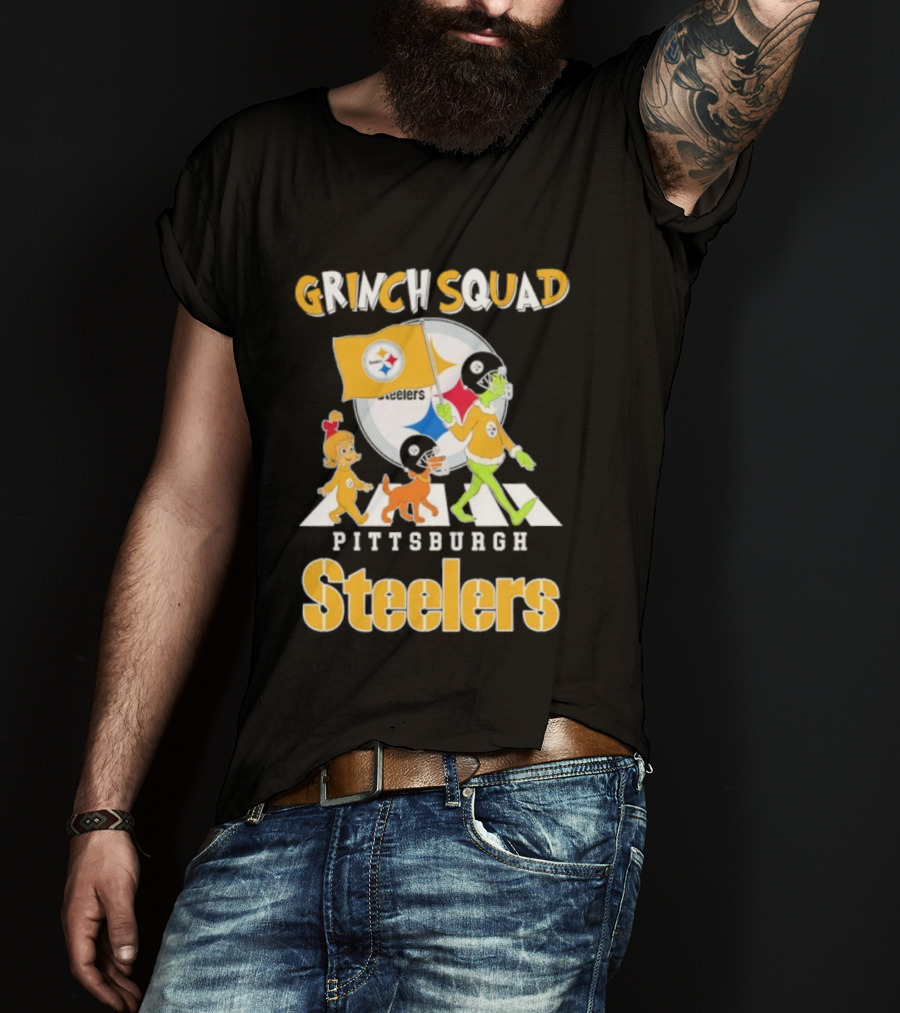 Grinch Squad Pittsburgh Steelers Cindy Lou Max T-Shirt