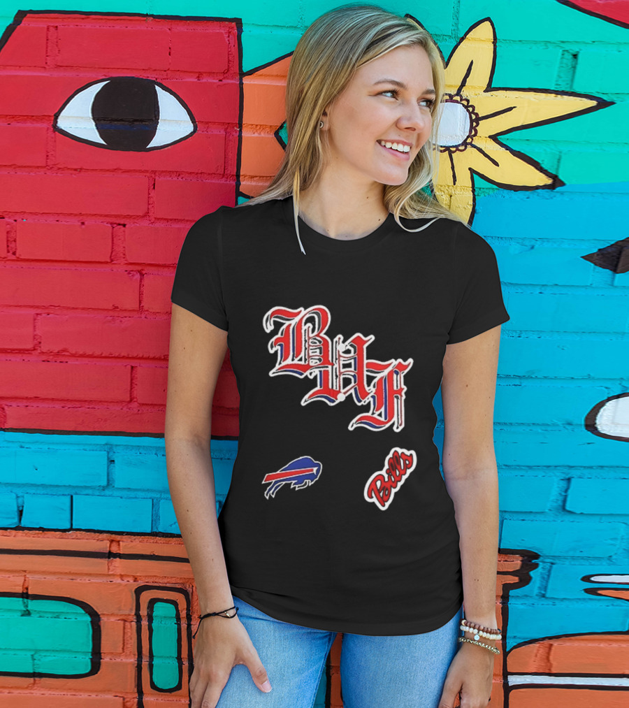 Buffalo Bills BAF Vintage Style Symbol And Script T-Shirt