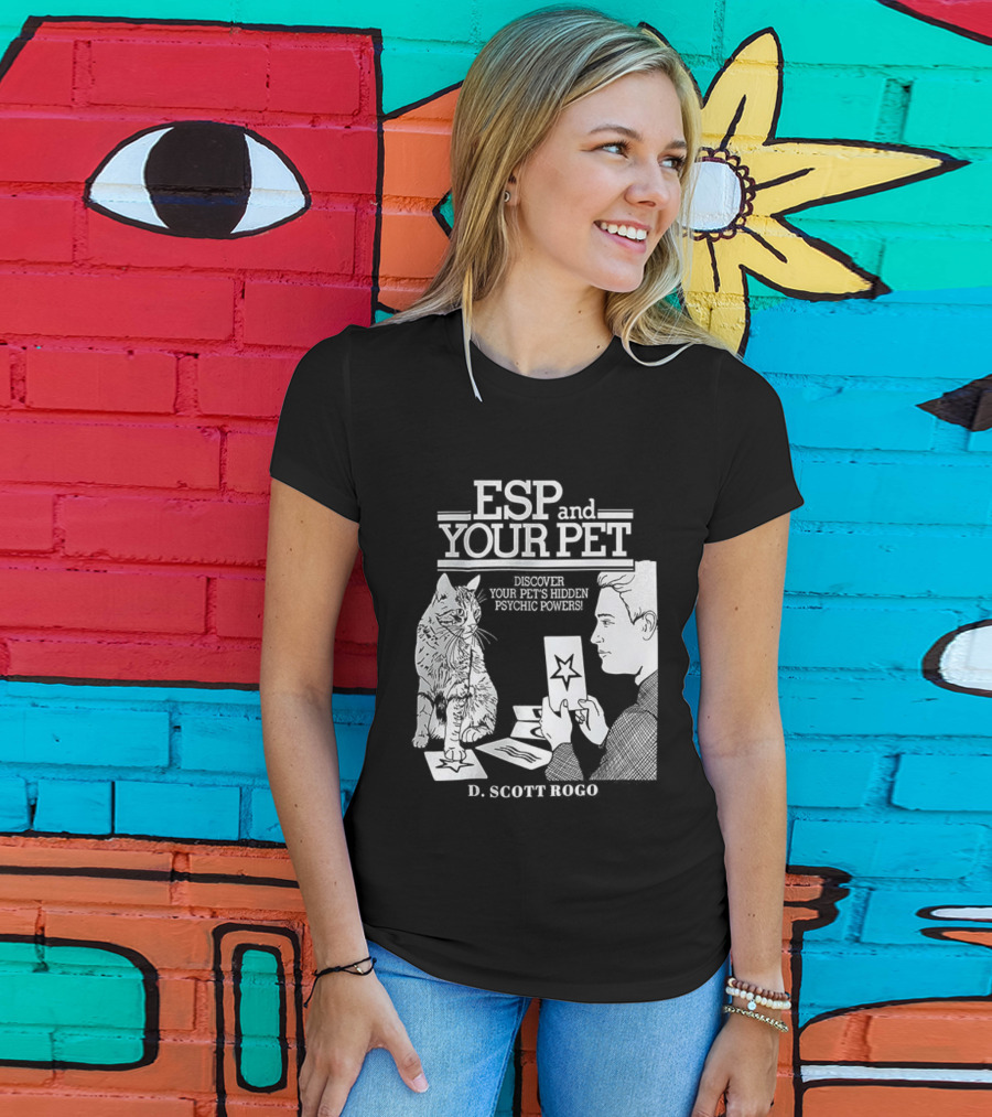 ESP And Your Pet Discover Hidden Psychic Powers By D. Scott Rogo T-Shirt