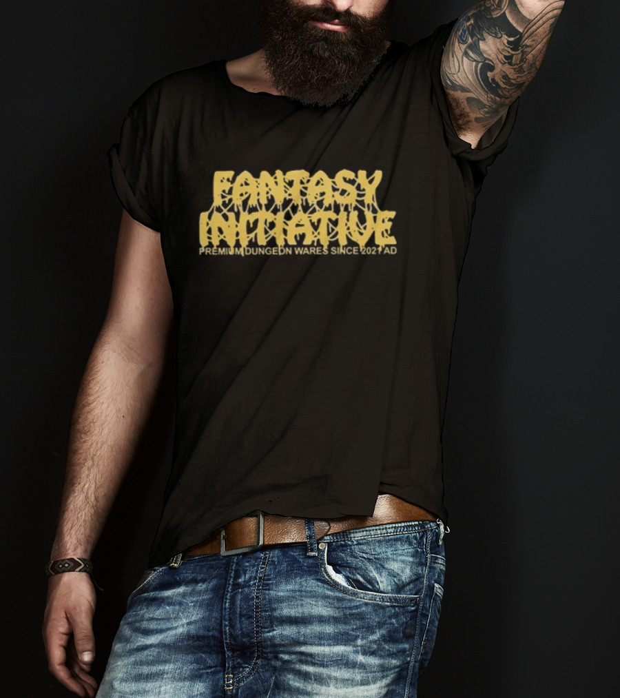 Fantasy Initiative Never Dungeon Three Sided Die 20 T-Shirt