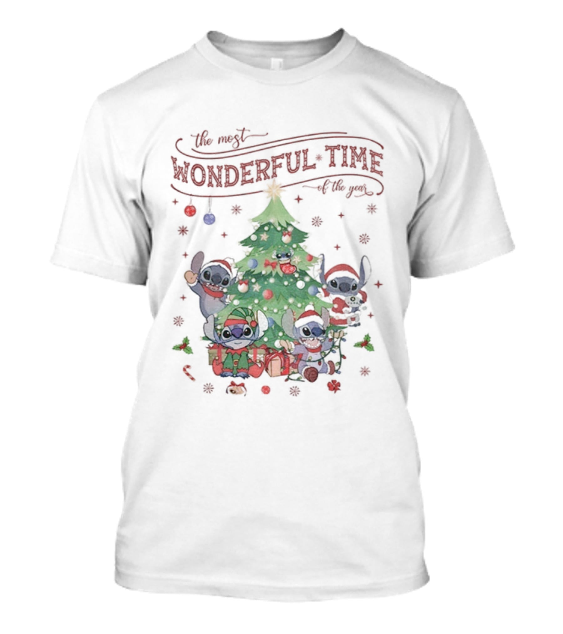 Stitch The Most Wonderful Time Of The Year Merry Christmas 2025 T-Shirt