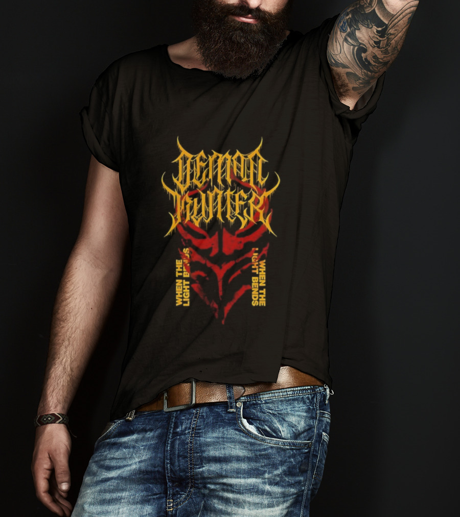 Demon Hunter Fiery Mask When The Light Bends T-Shirt