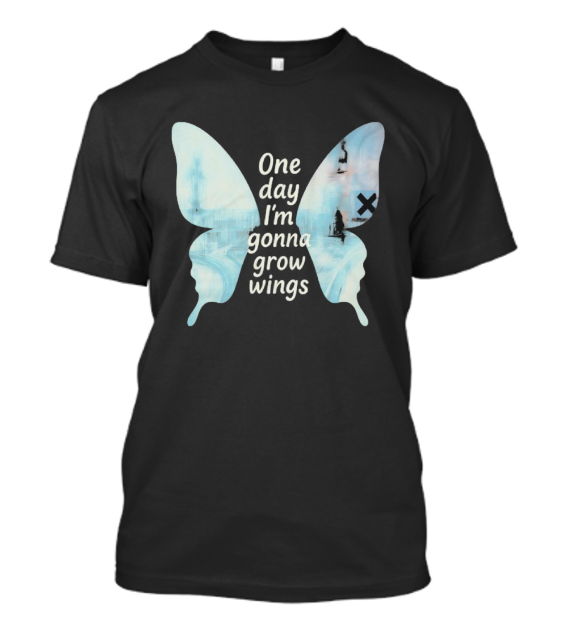 Radiohead One Day I’m Gonna Grow Wings Butterfly Album Art Concept T-Shirt