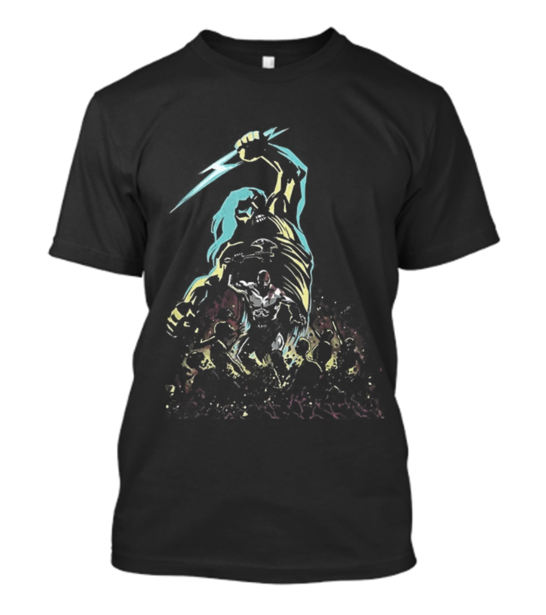 Kratos Vs Zeus Undead Battle God Of War Mythical Showdown T-Shirt